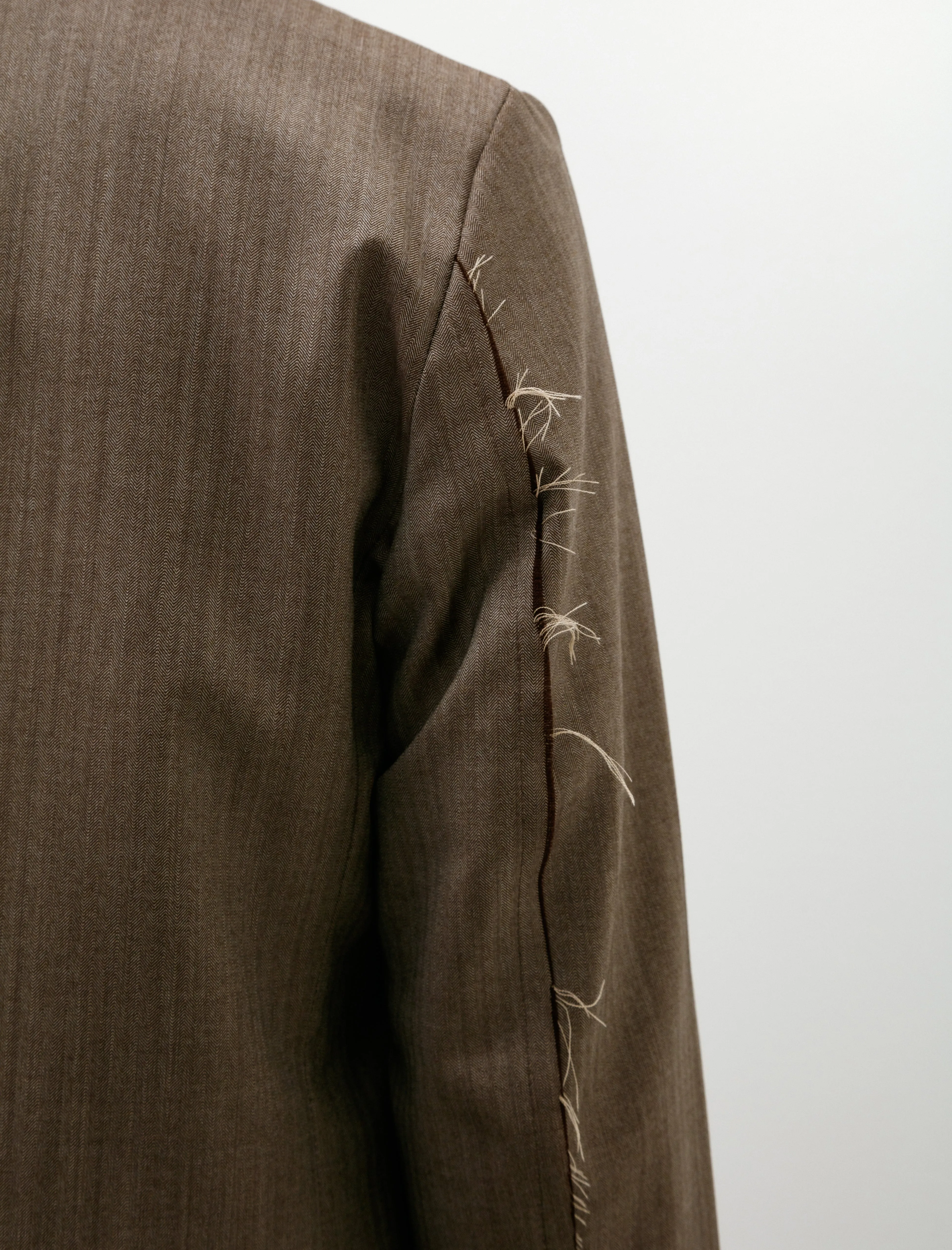 No. 206 Fine Wool Jacket Brown Herringbone sold by SHOP NEIGHBOR product image thumbnail 5