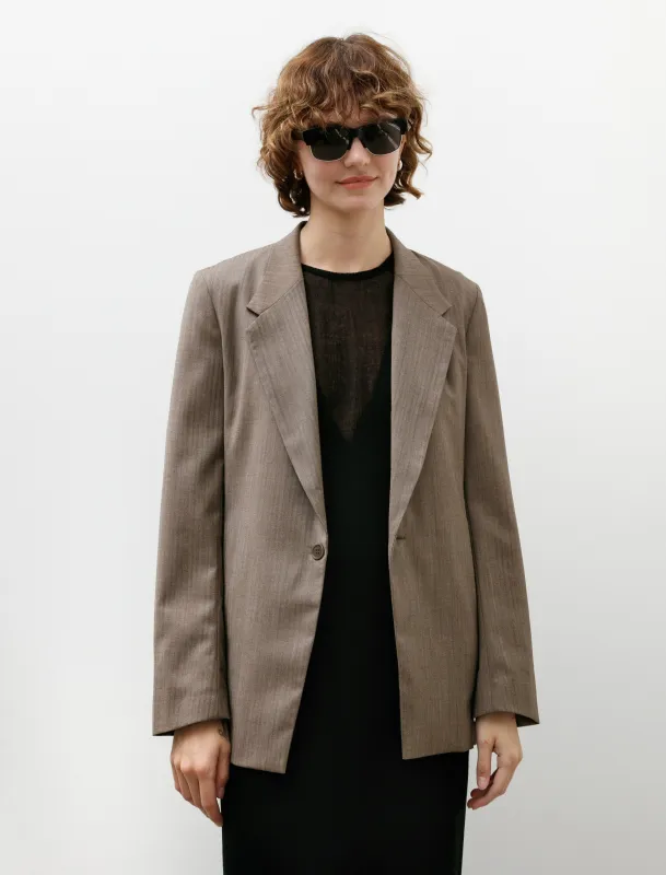 No. 206 Fine Wool Jacket Brown Herringbone sold by SHOP NEIGHBOR