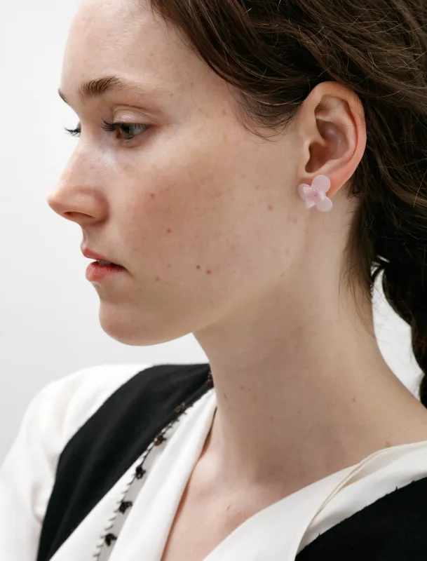 Pensee Earrings Opaline Pink made by SHOP NEIGHBOR