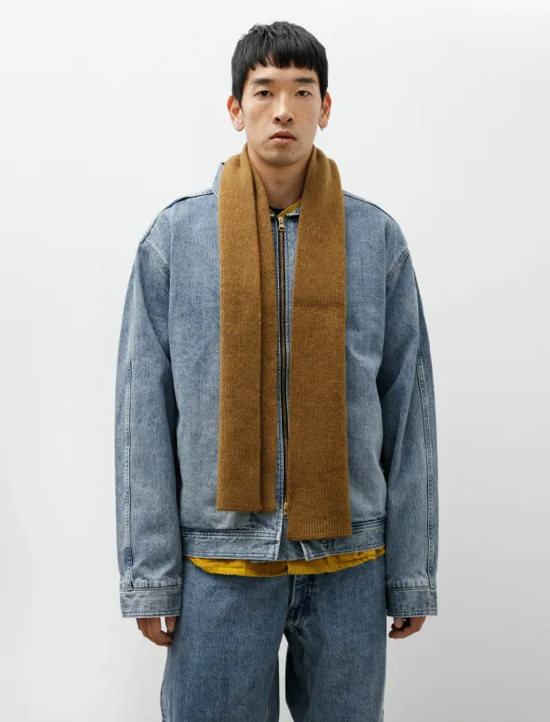 MHL Selvedge Scarf Ochre made by SHOP NEIGHBOR