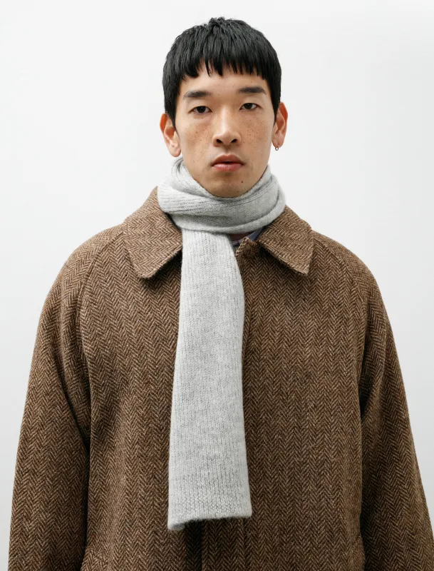 MHL Selvedge Scarf Light Grey made by SHOP NEIGHBOR