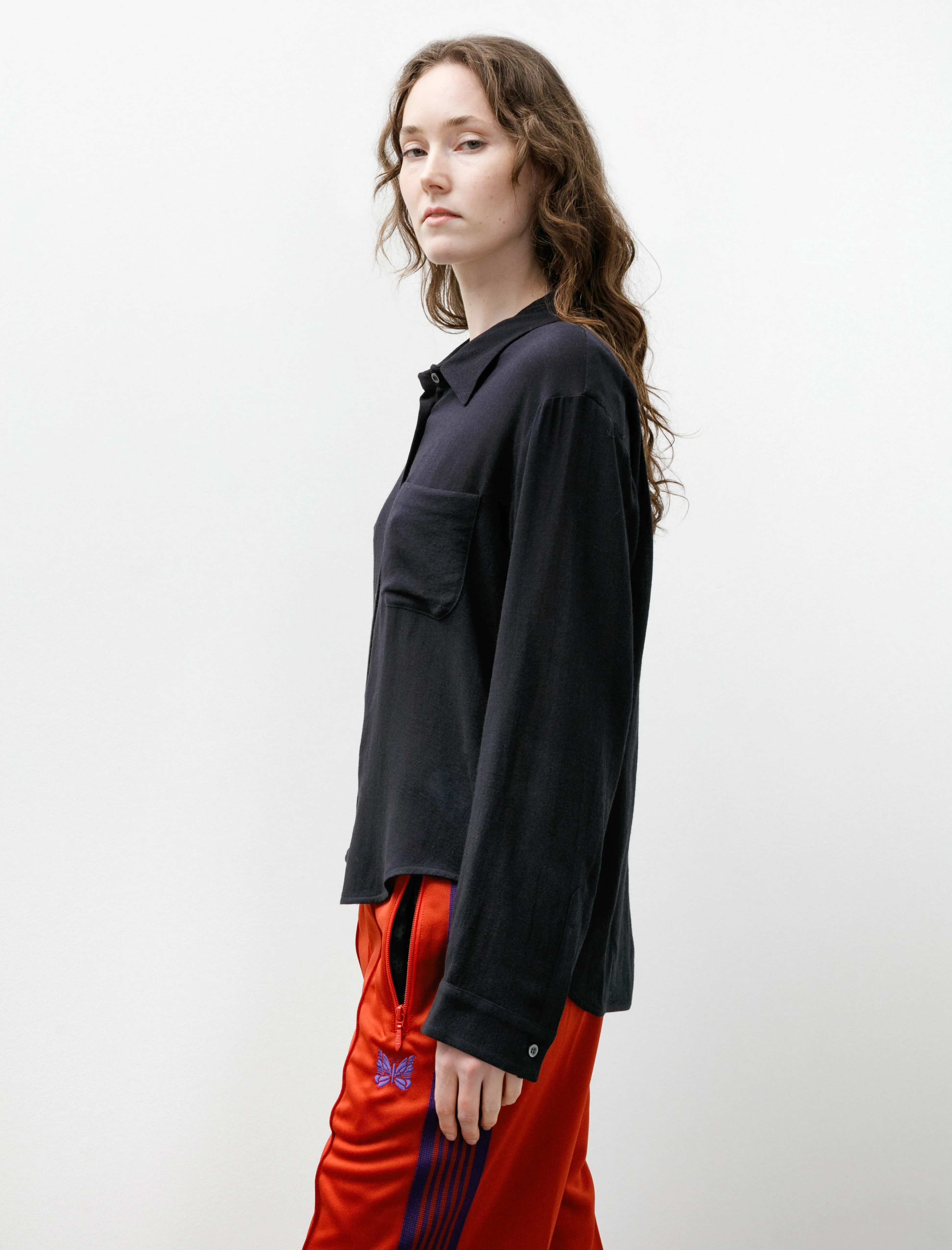 Classic Shirt Wool Navy sold by SHOP NEIGHBOR product image thumbnail 3