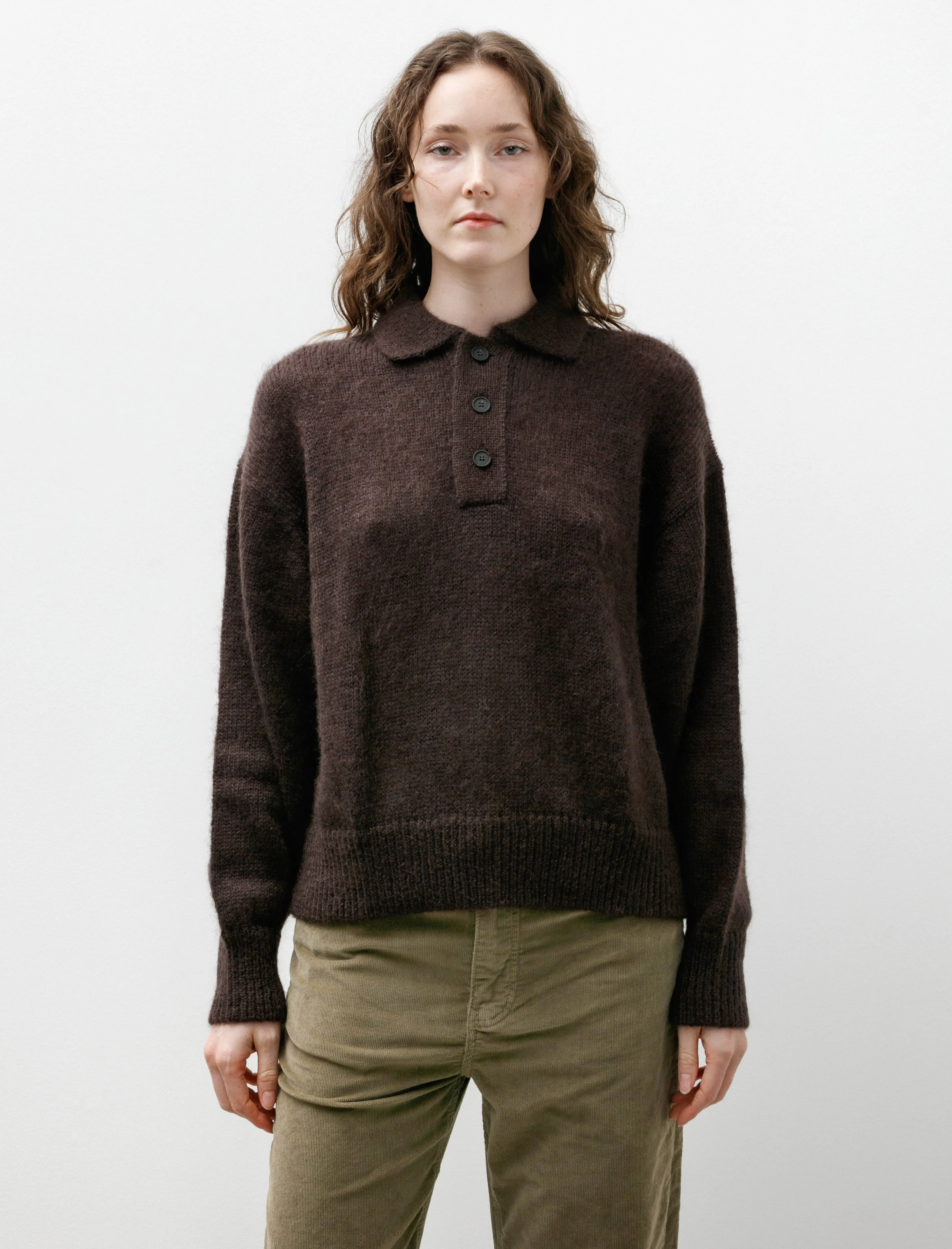 Dune Polo Brushed Mohair Espresso sold by SHOP NEIGHBOR