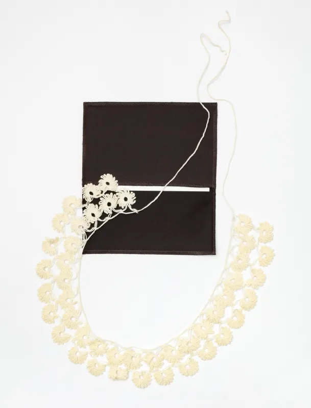 Oya Embroidery Belt Beige made by SHOP NEIGHBOR