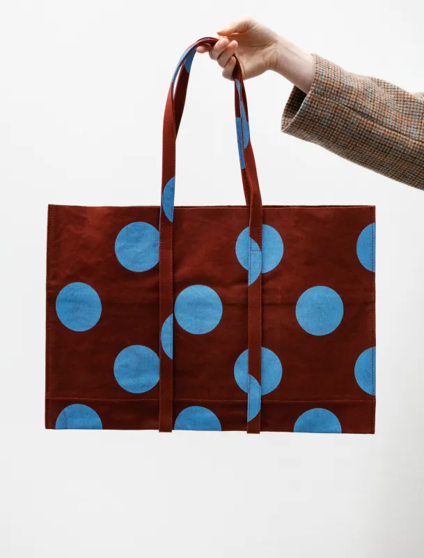 Washed Canvas Dot Tote Sky Blue Medium sold by SHOP NEIGHBOR