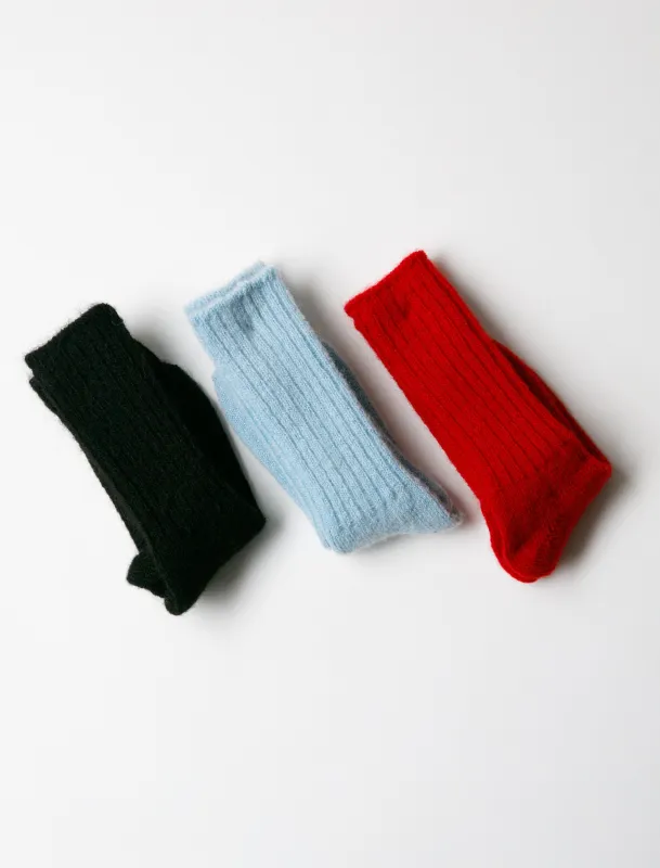 Mohair Socks made by fog linen work