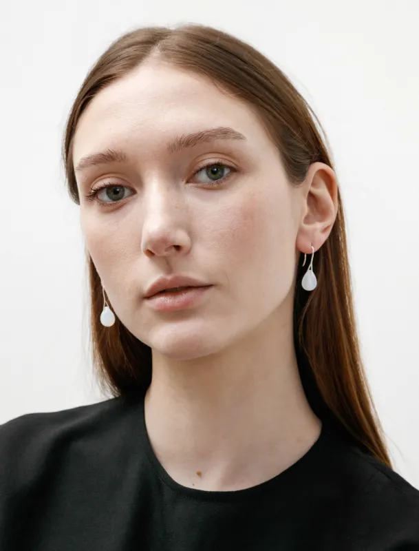 Gota Mini Earrings Opaline White sold by SHOP NEIGHBOR