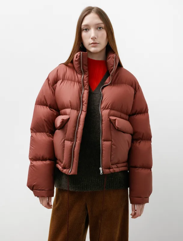 Super Light Nylon Ripstop Down Blouson Burgundy made by SHOP NEIGHBOR