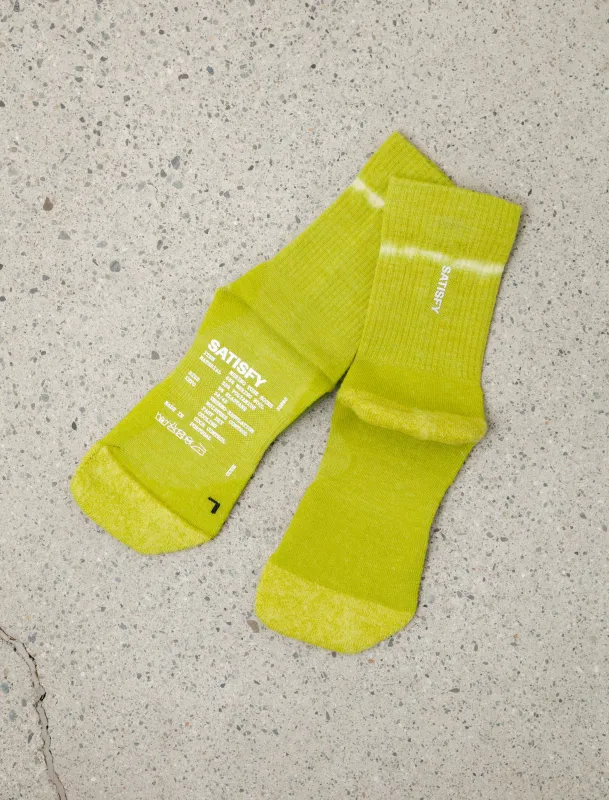 Merino Nylon Tube Socks Grenoble Green Tie Dye made by SHOP NEIGHBOR