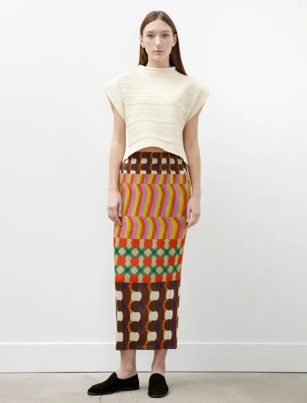 Harmony Printed Skirt Pink Multi made by SHOP NEIGHBOR