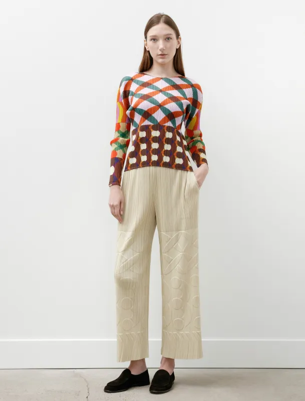 Tune Embossed Pants Ivory sold by SHOP NEIGHBOR