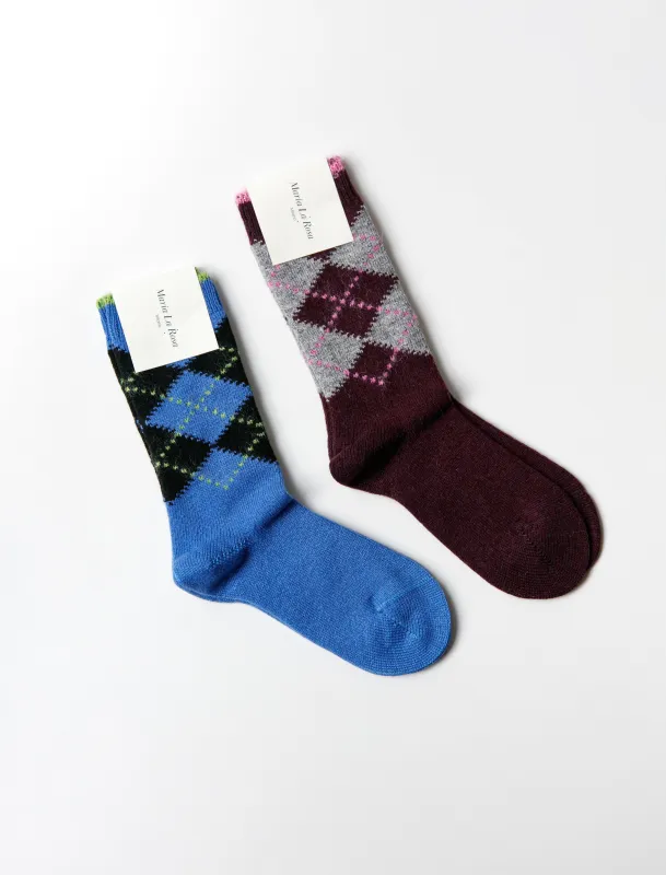 Britain Argyle Socks made by SHOP NEIGHBOR