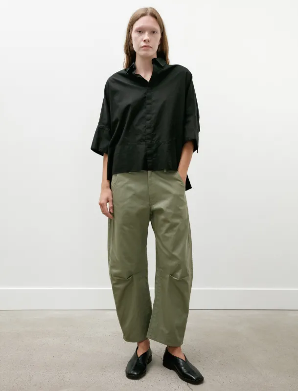 Wide Gusset Pants Khaki made by SHOP NEIGHBOR
