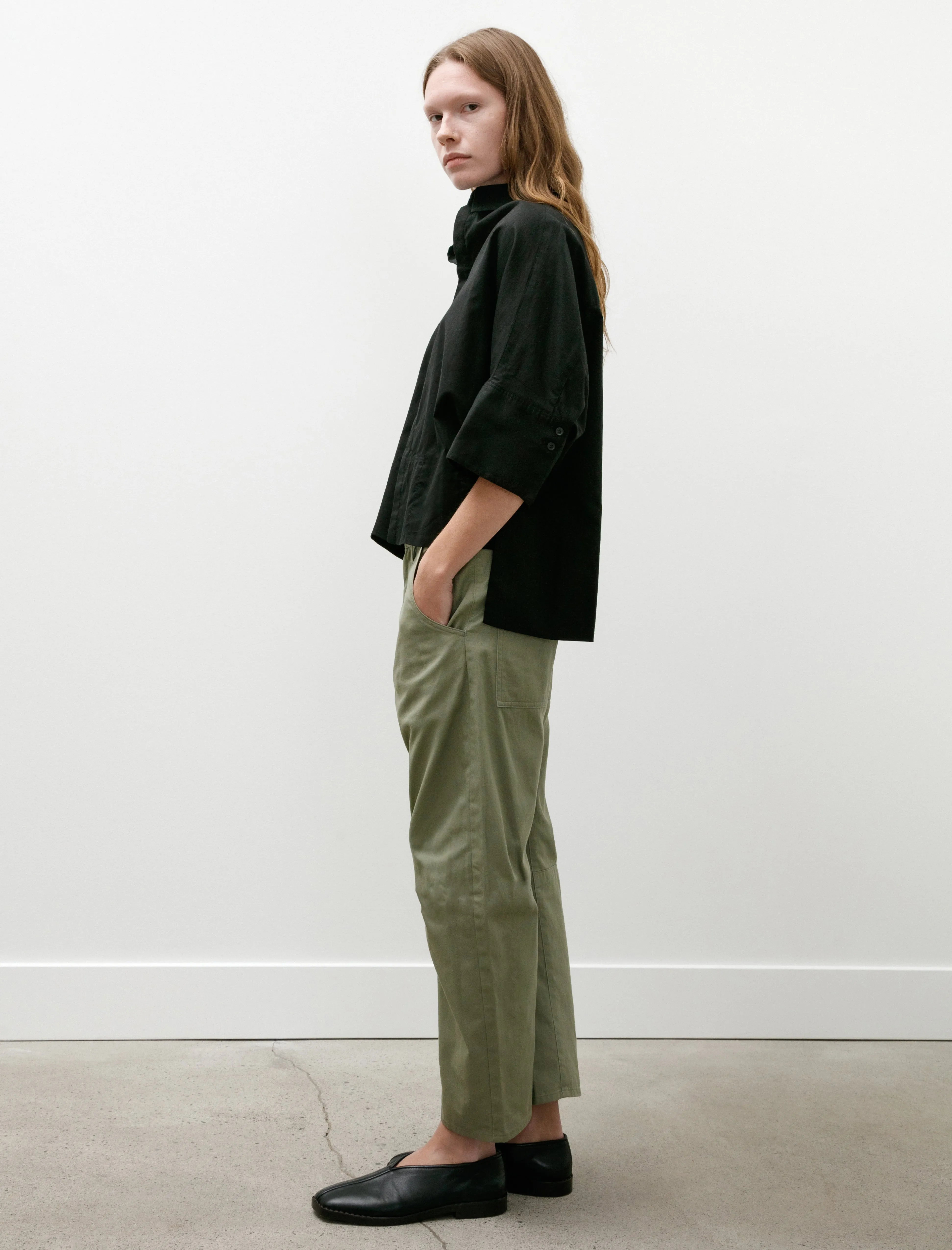 Wide Gusset Pants Khaki sold by SHOP NEIGHBOR product image thumbnail 3