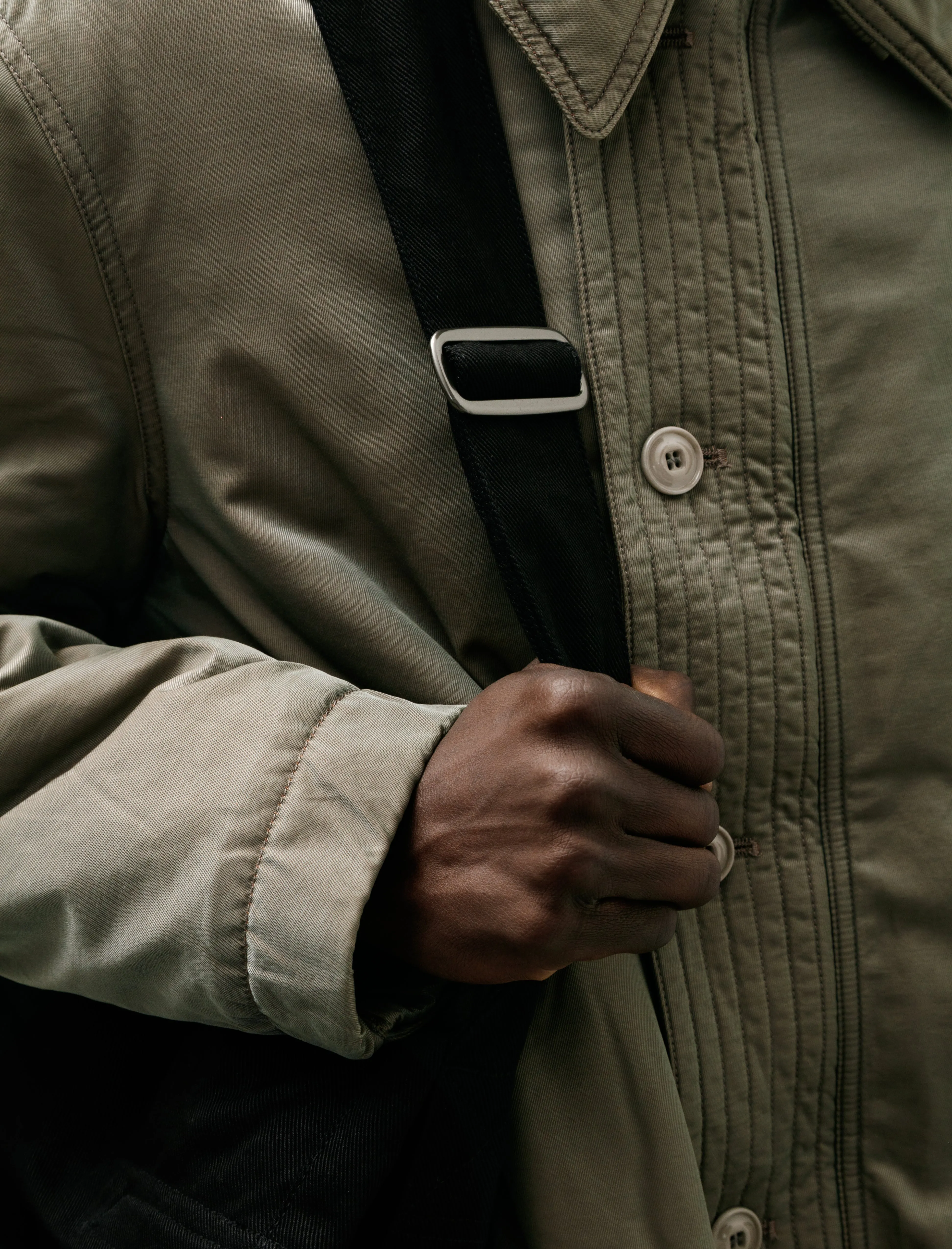 Sling Bag Washed Black Denim sold by SHOP NEIGHBOR product image thumbnail 4