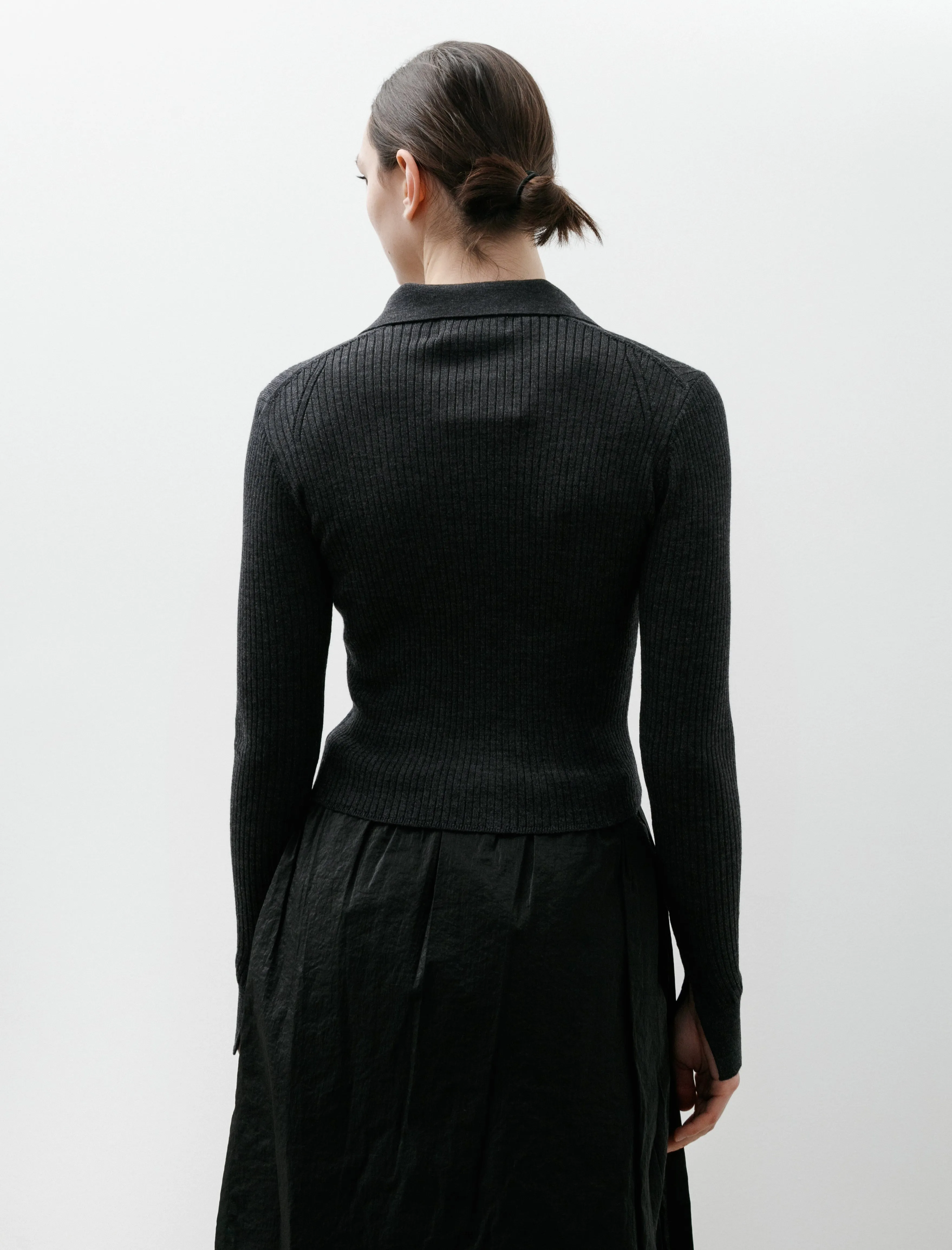 Knitted Rib Shirt Washed Graphite sold by SHOP NEIGHBOR product image thumbnail 4