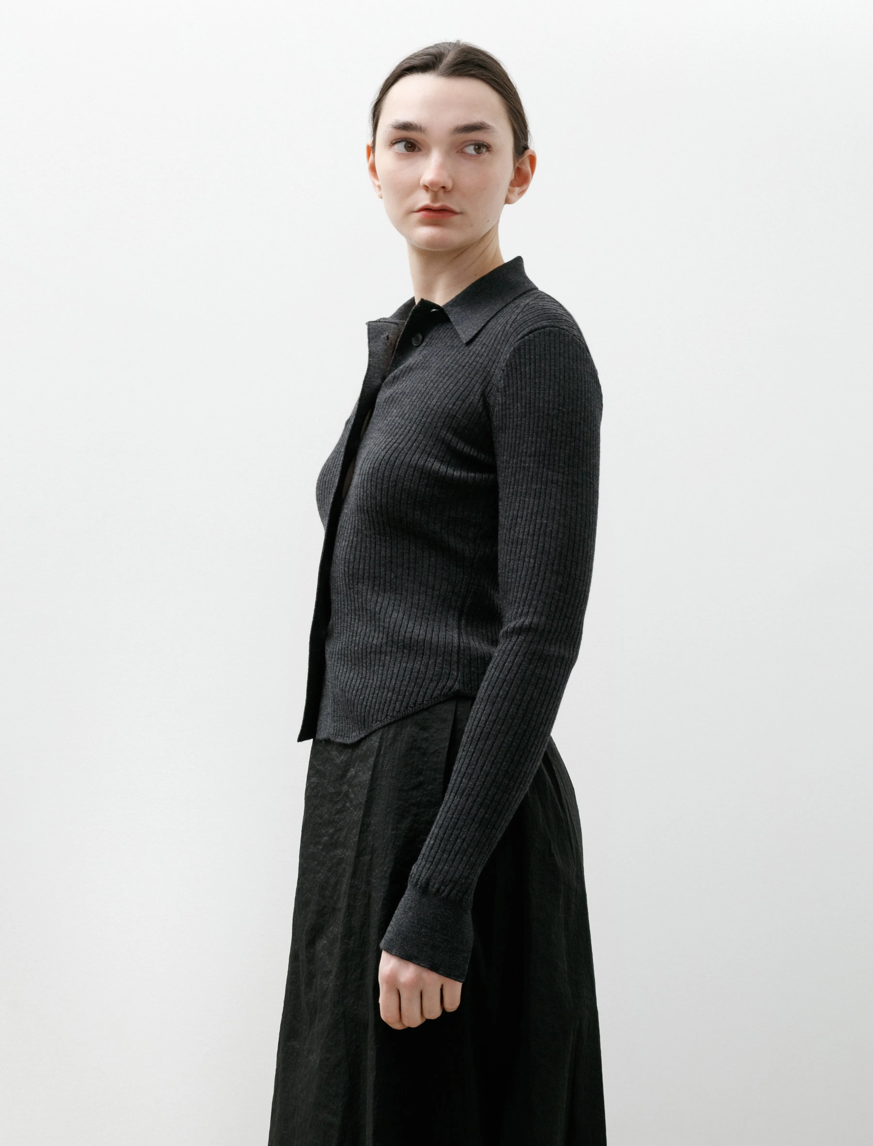 Knitted Rib Shirt Washed Graphite sold by SHOP NEIGHBOR product image thumbnail 3