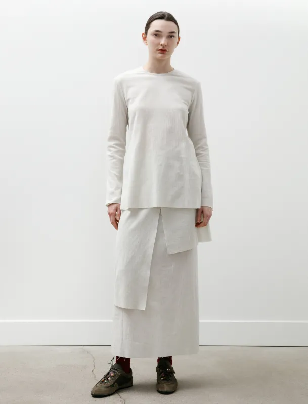 Raw Layer Skirt Chalk made by SHOP NEIGHBOR