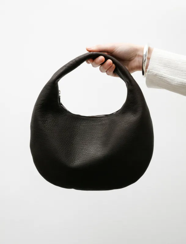 Round One Shoulder Bag Dark Brown made by SHOP NEIGHBOR