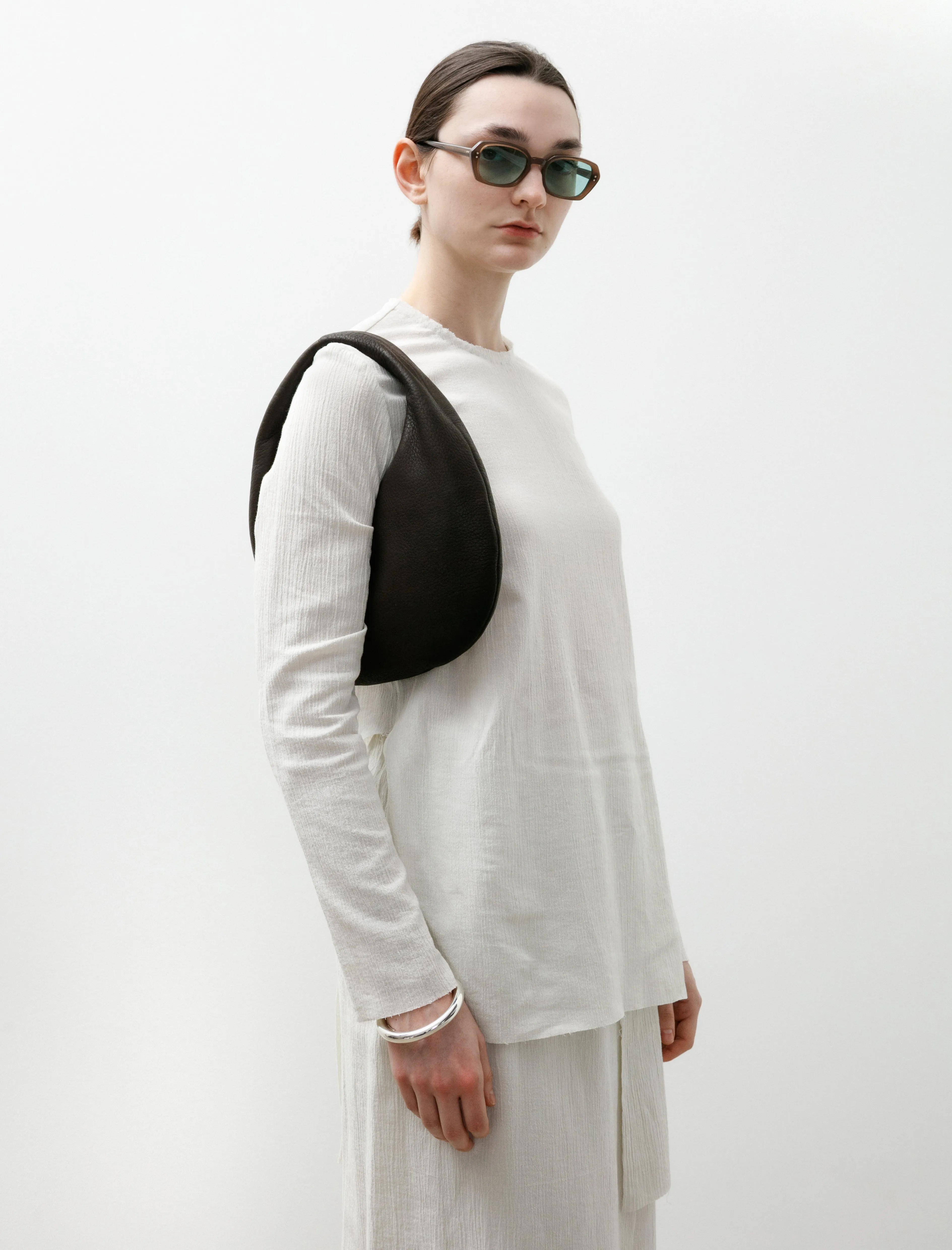Round One Shoulder Bag Dark Brown sold by SHOP NEIGHBOR product image thumbnail 2
