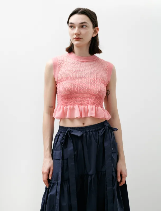 Celia Sheer Summer Knit Pink made by SHOP NEIGHBOR
