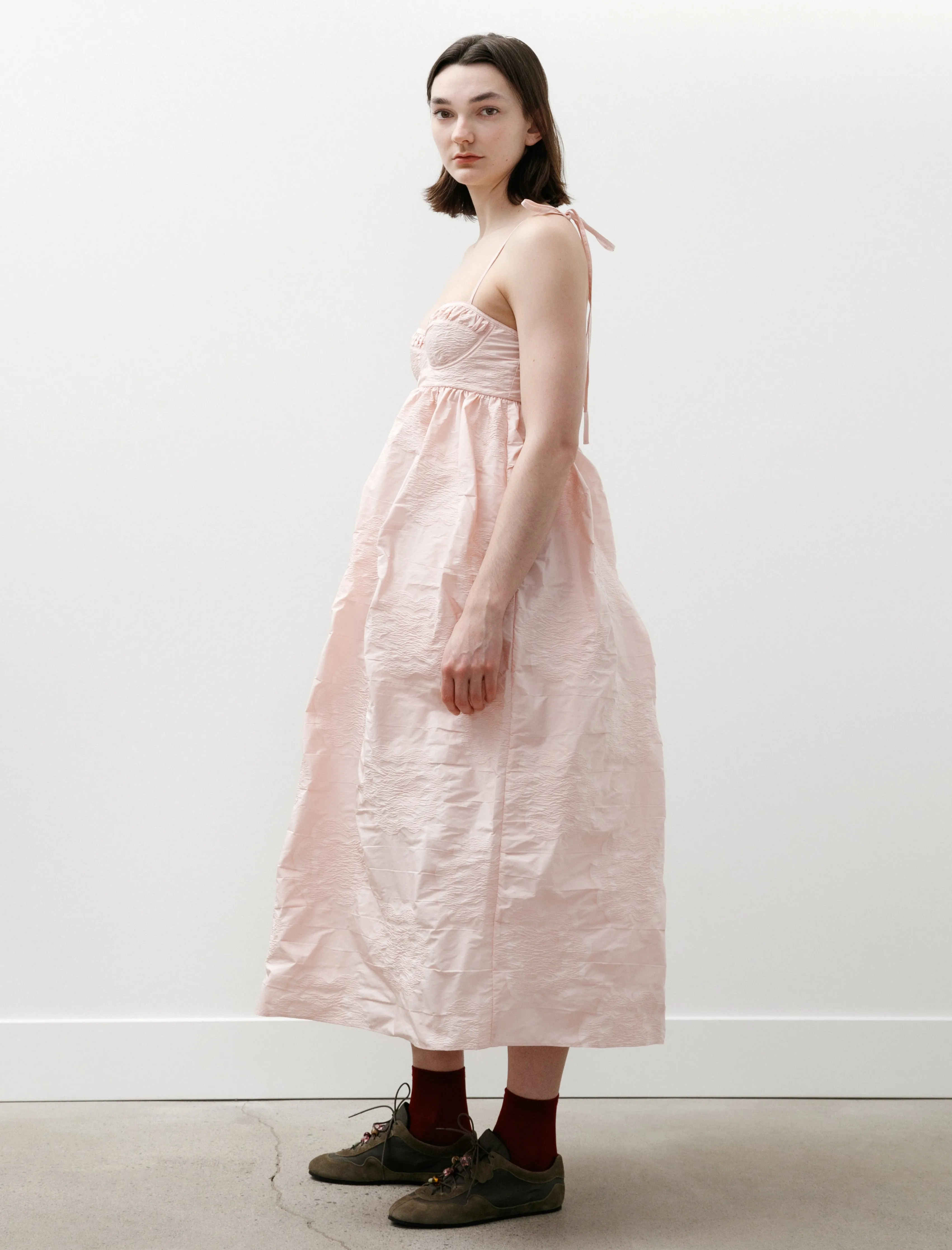 Alena Dress Borus Jacquard Blush Pink sold by SHOP NEIGHBOR product image thumbnail 3