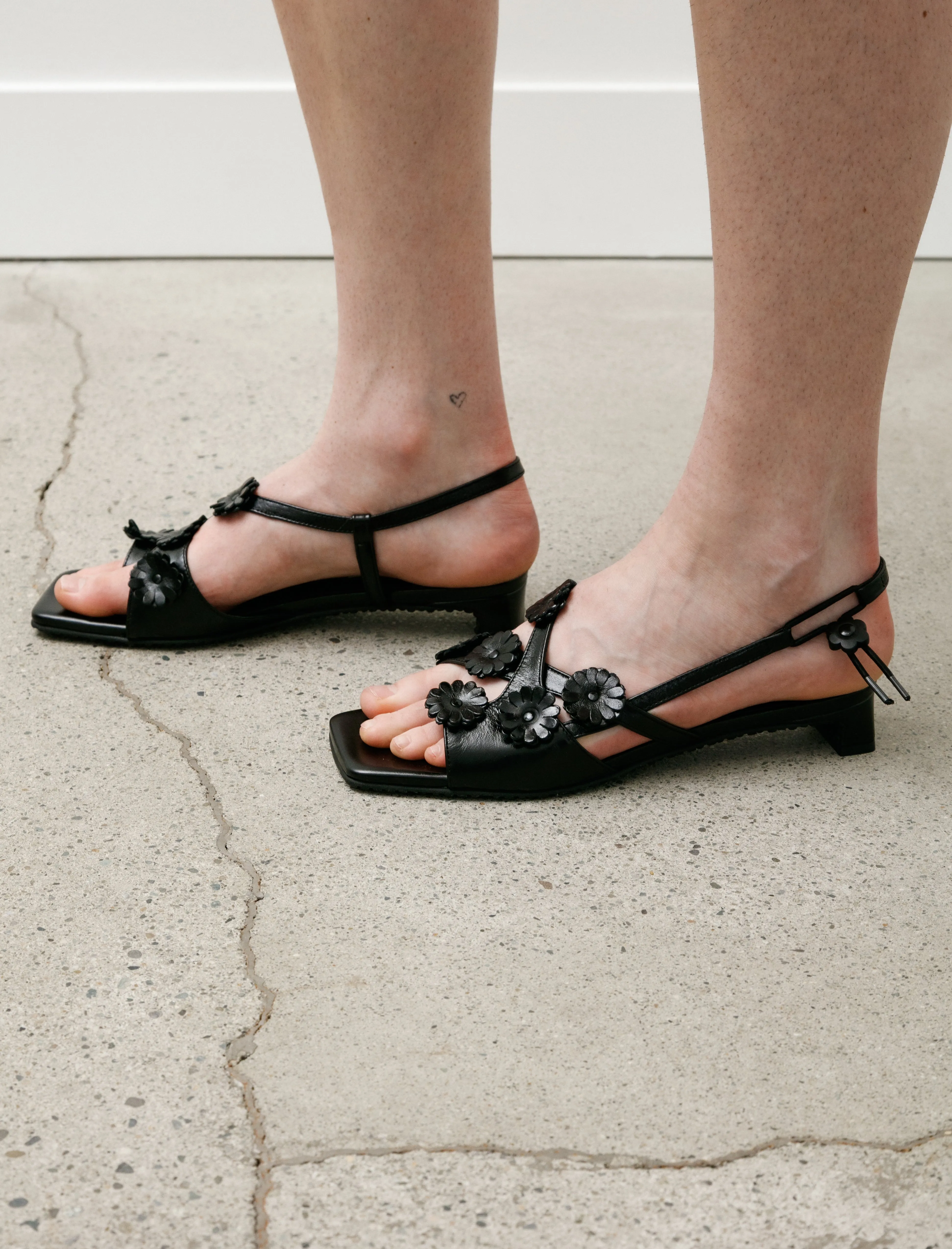 Arna Sandals Textured Black Leather sold by SHOP NEIGHBOR product image thumbnail 2