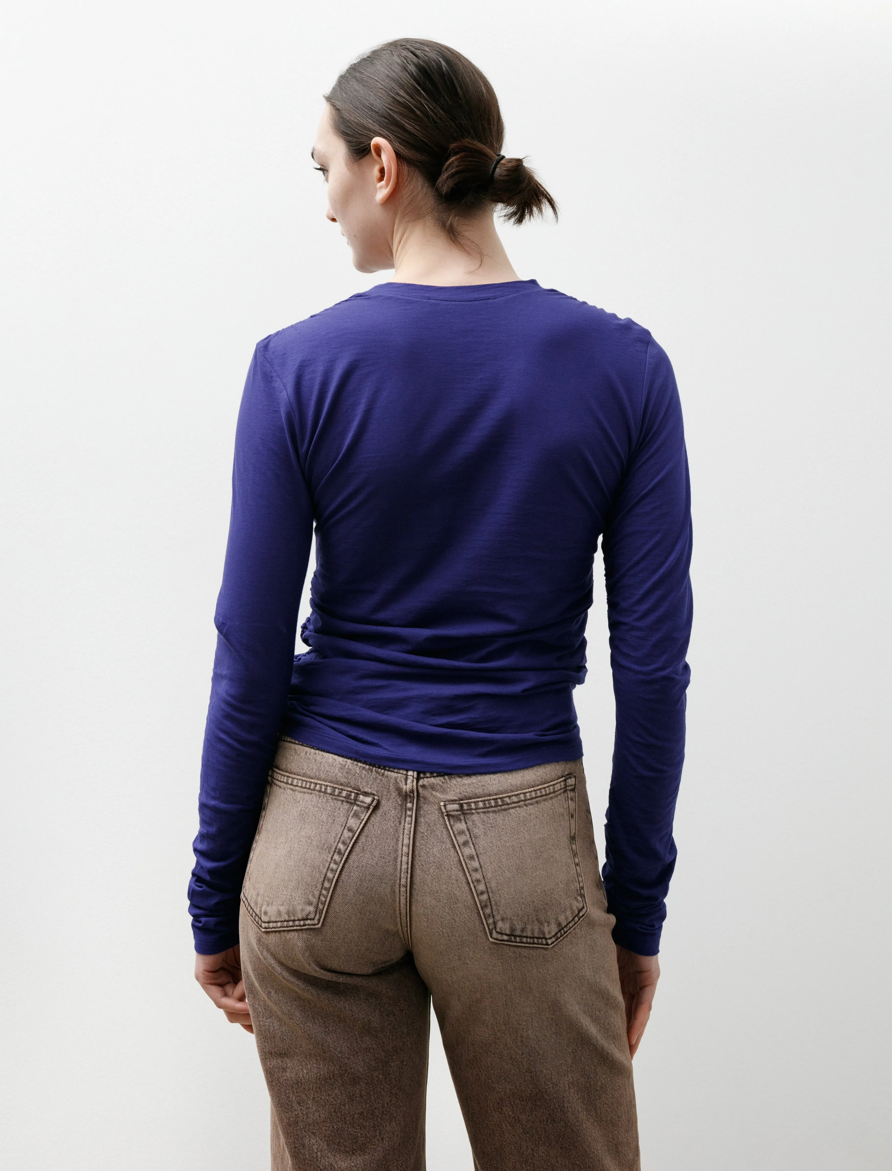 Strain Slim Longsleeve Deep Blue High Twist Jersey sold by SHOP NEIGHBOR product image thumbnail 5