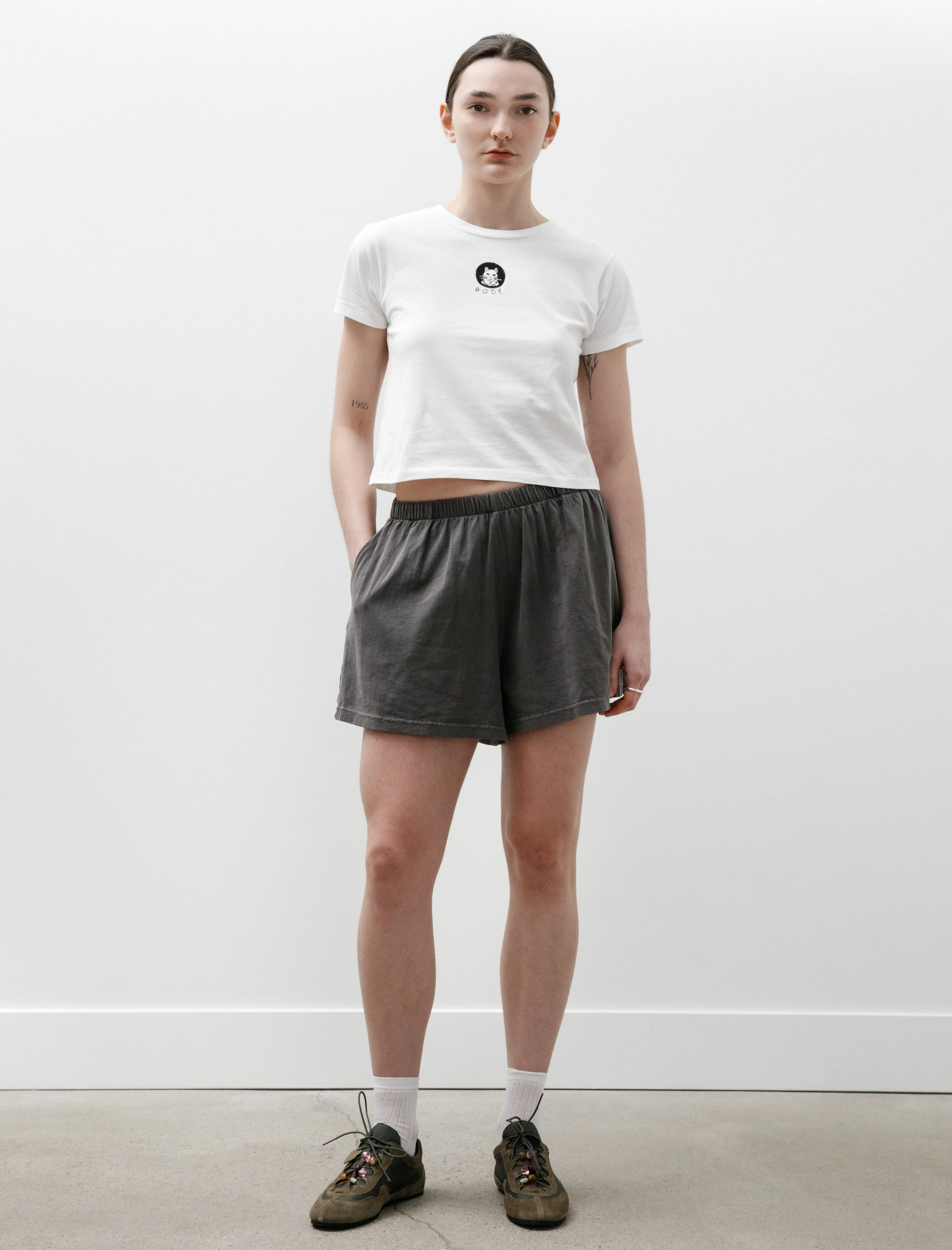 Gored Shorts Worn Graphite Legacy Jersey sold by SHOP NEIGHBOR