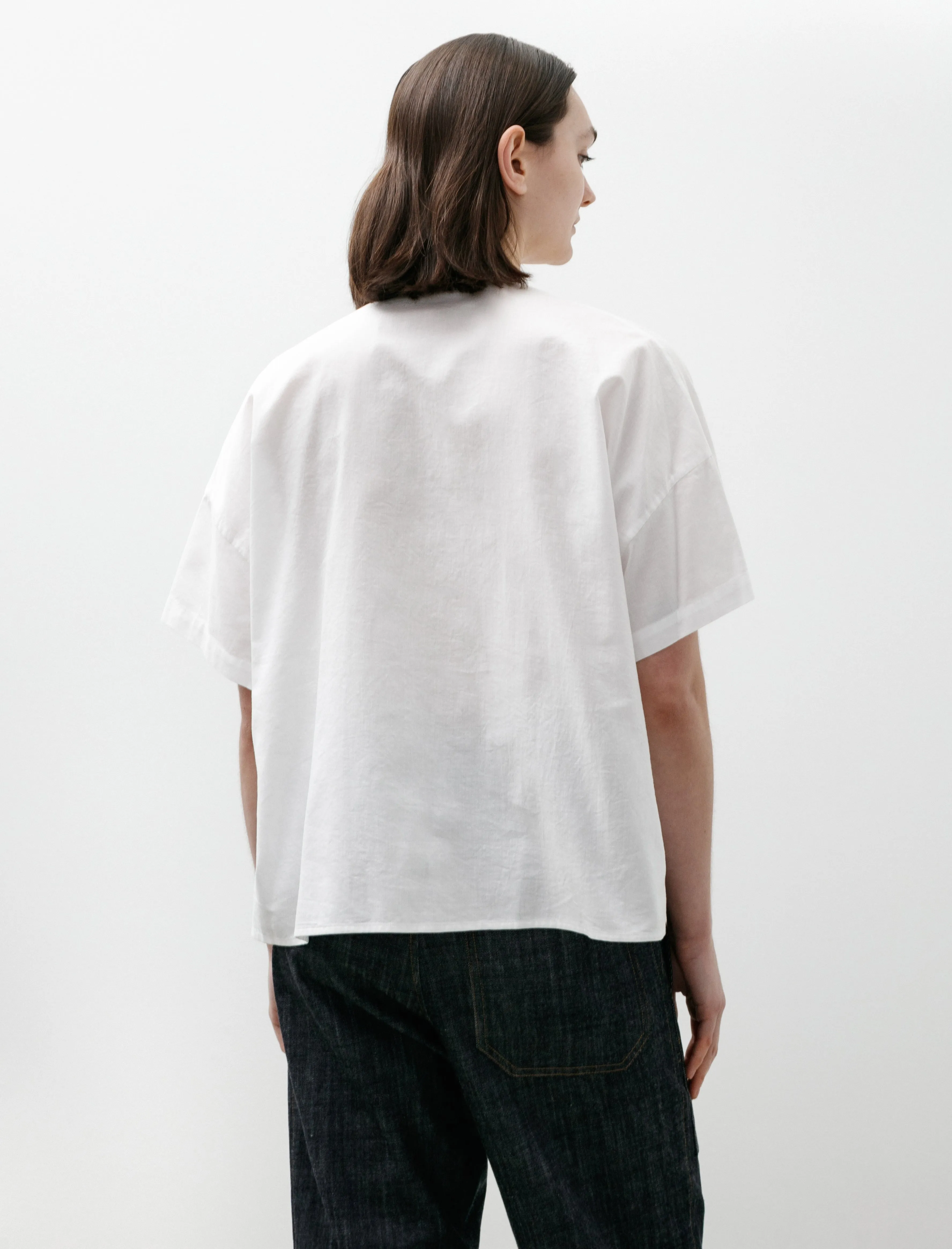 Short Sleeve Boxy Shirt White sold by SHOP NEIGHBOR product image thumbnail 4
