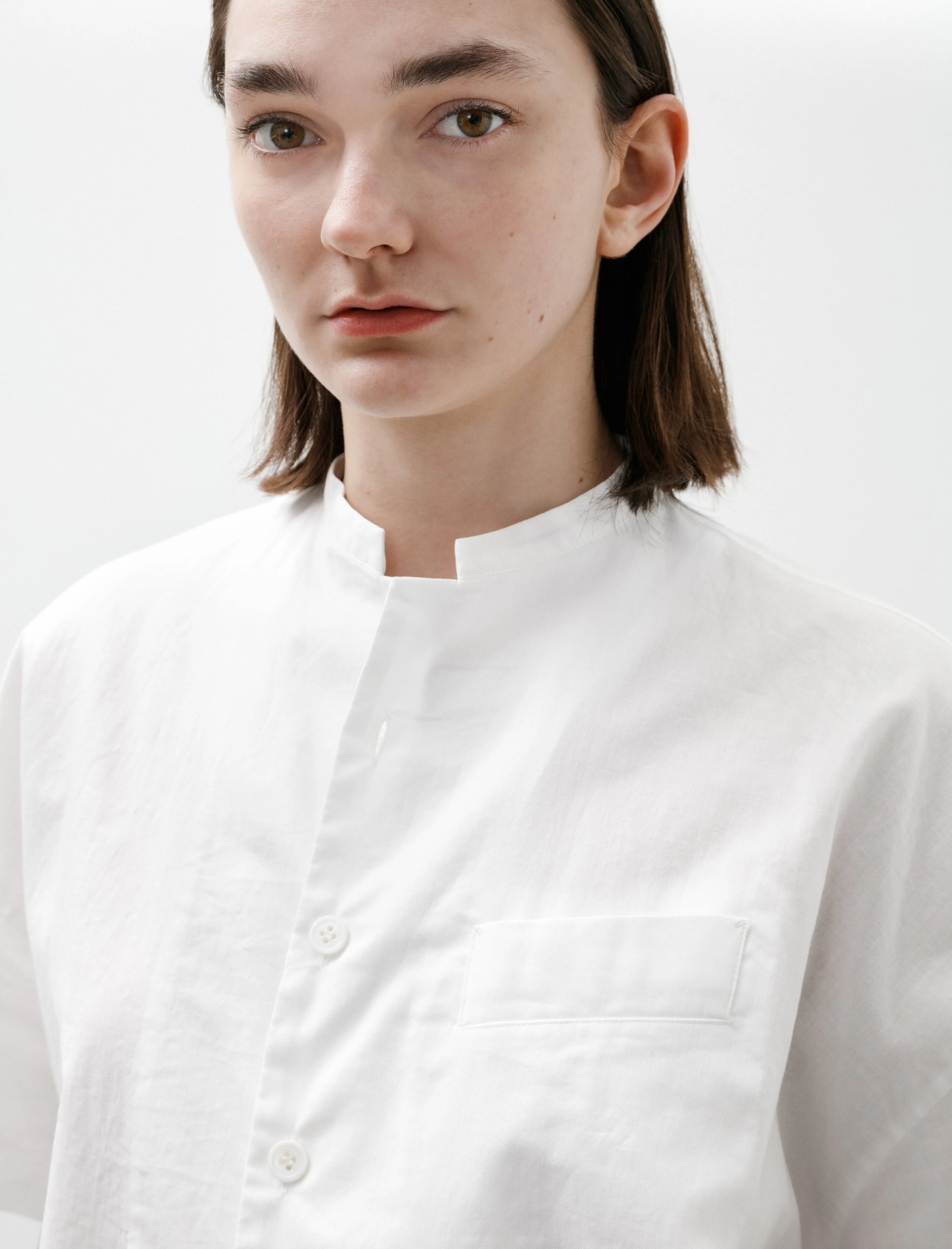 Short Sleeve Boxy Shirt White sold by SHOP NEIGHBOR product image thumbnail 2
