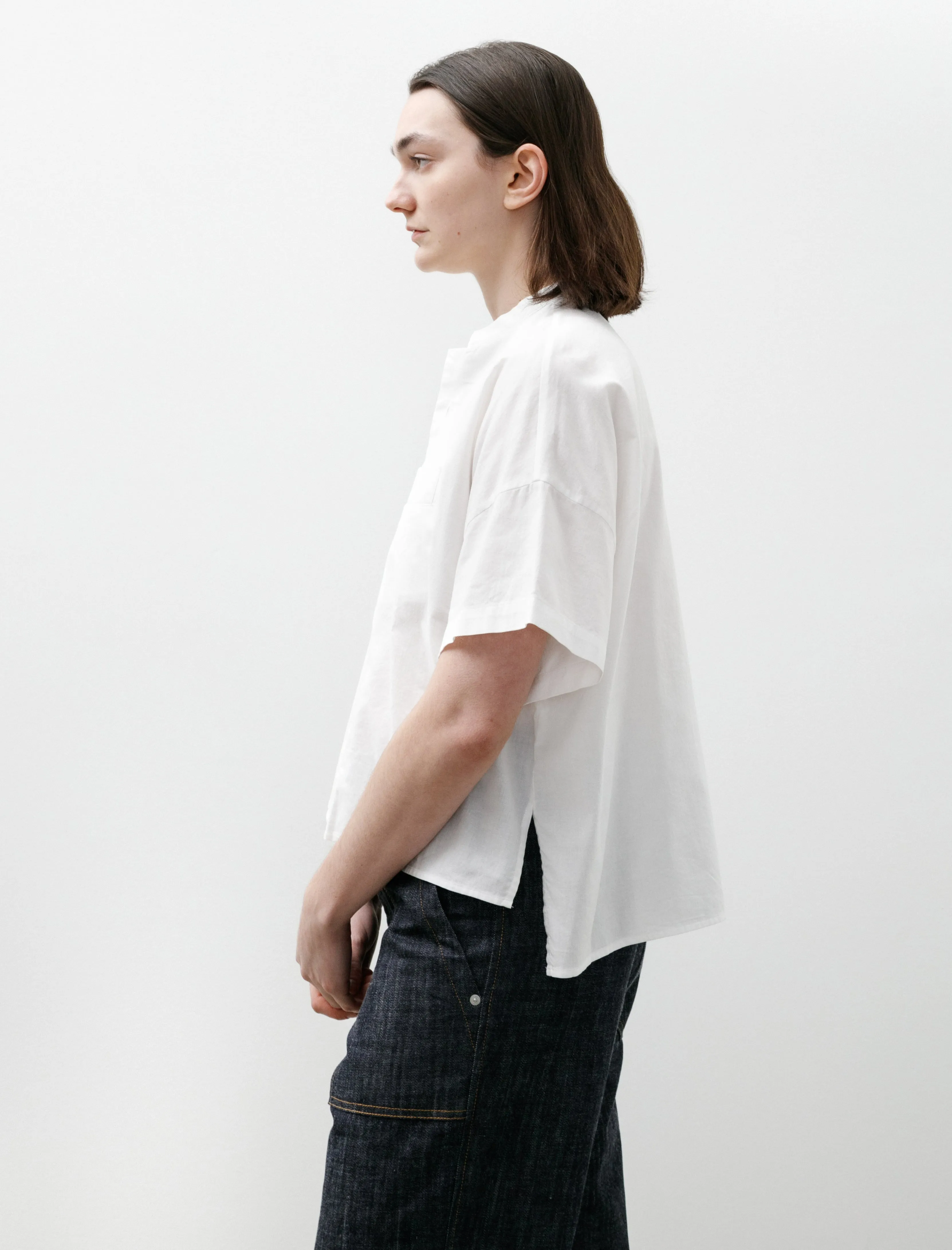 Short Sleeve Boxy Shirt White sold by SHOP NEIGHBOR product image thumbnail 3
