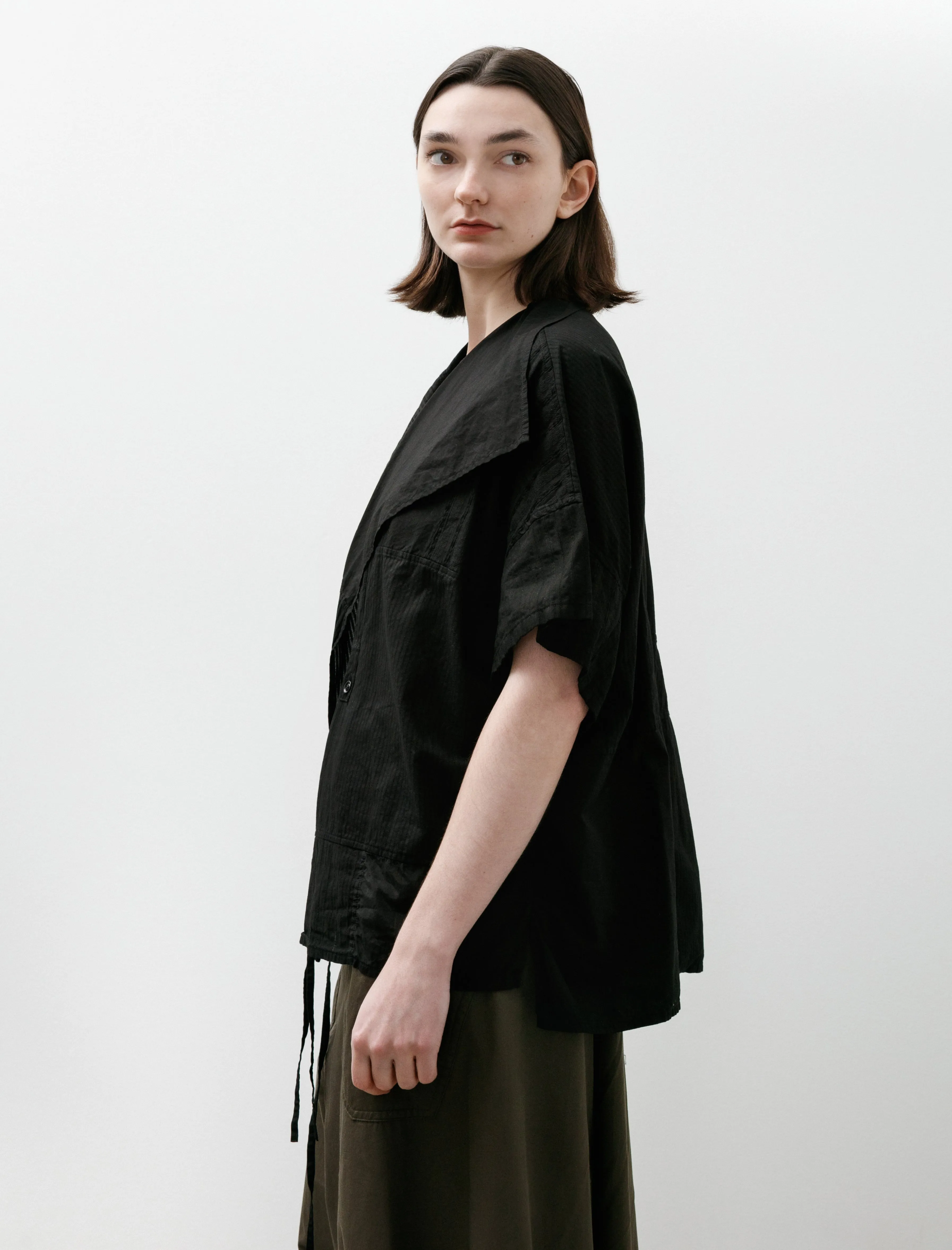 Half Sleeve Gown Shirt Black sold by SHOP NEIGHBOR product image thumbnail 3
