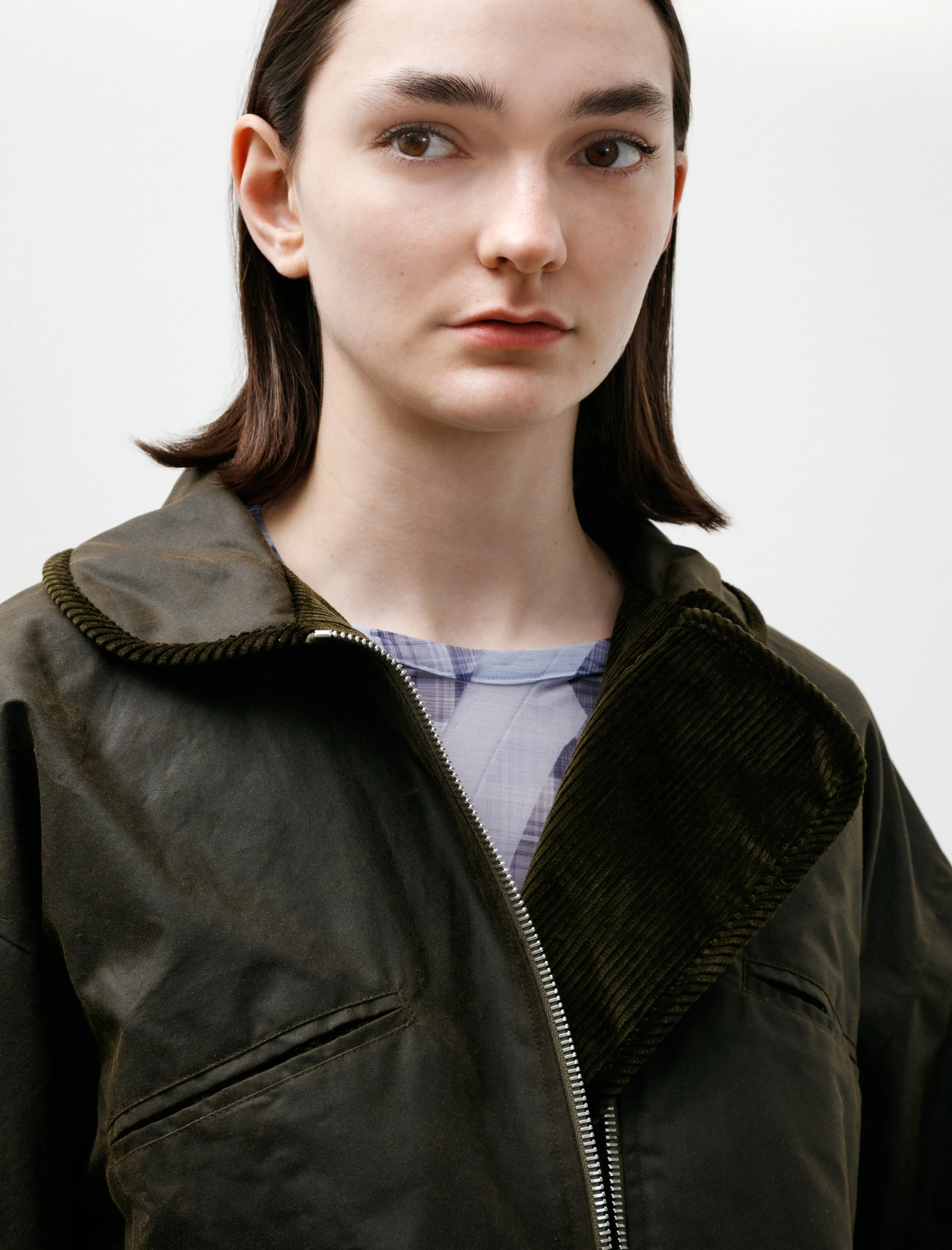 British Oilskin Women's Flying Jacket Olive sold by SHOP NEIGHBOR product image thumbnail 4