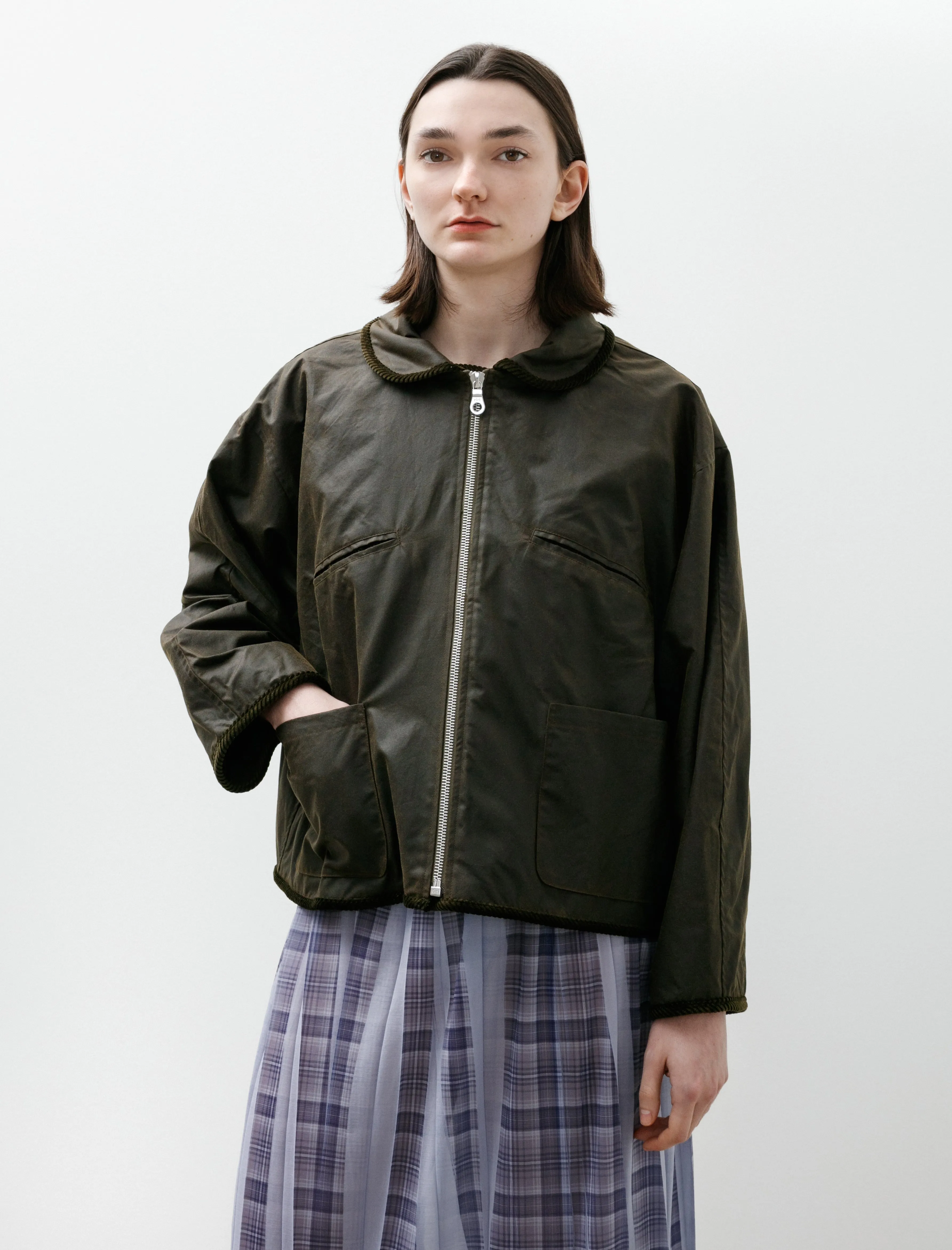 British Oilskin Women's Flying Jacket Olive sold by SHOP NEIGHBOR