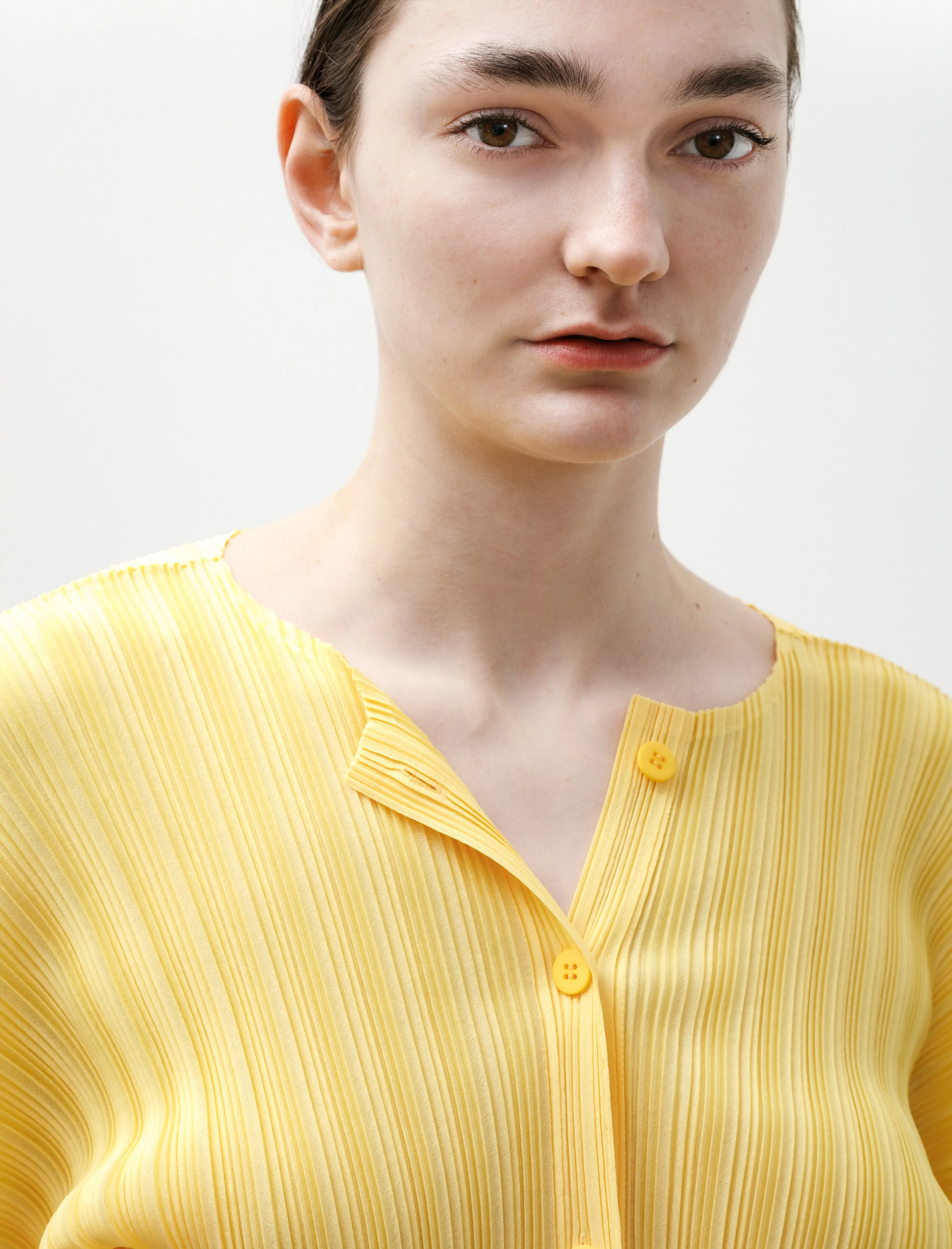 Rib Pleats Cardigan Yellow sold by SHOP NEIGHBOR product image thumbnail 2