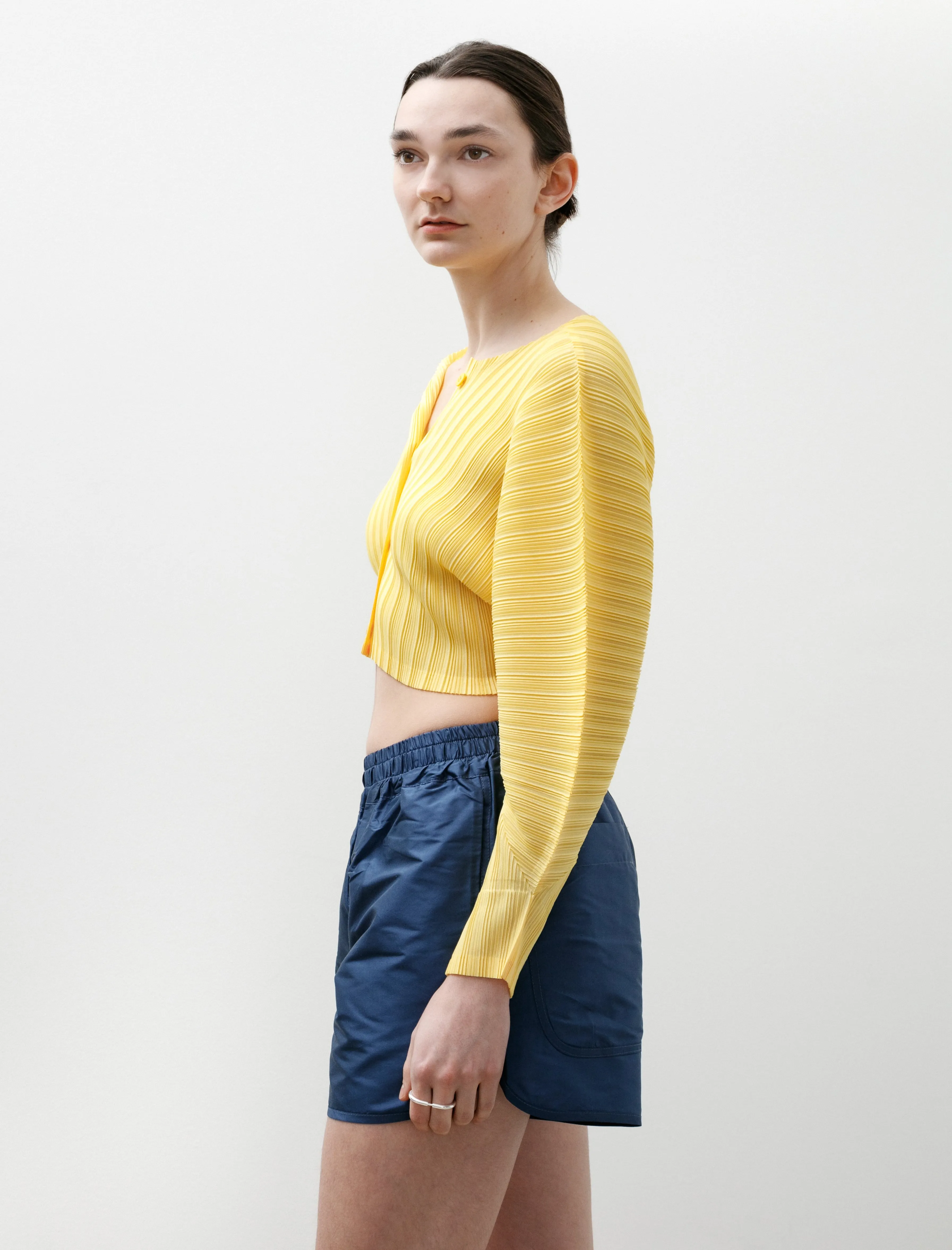 Rib Pleats Cardigan Yellow sold by SHOP NEIGHBOR product image thumbnail 3