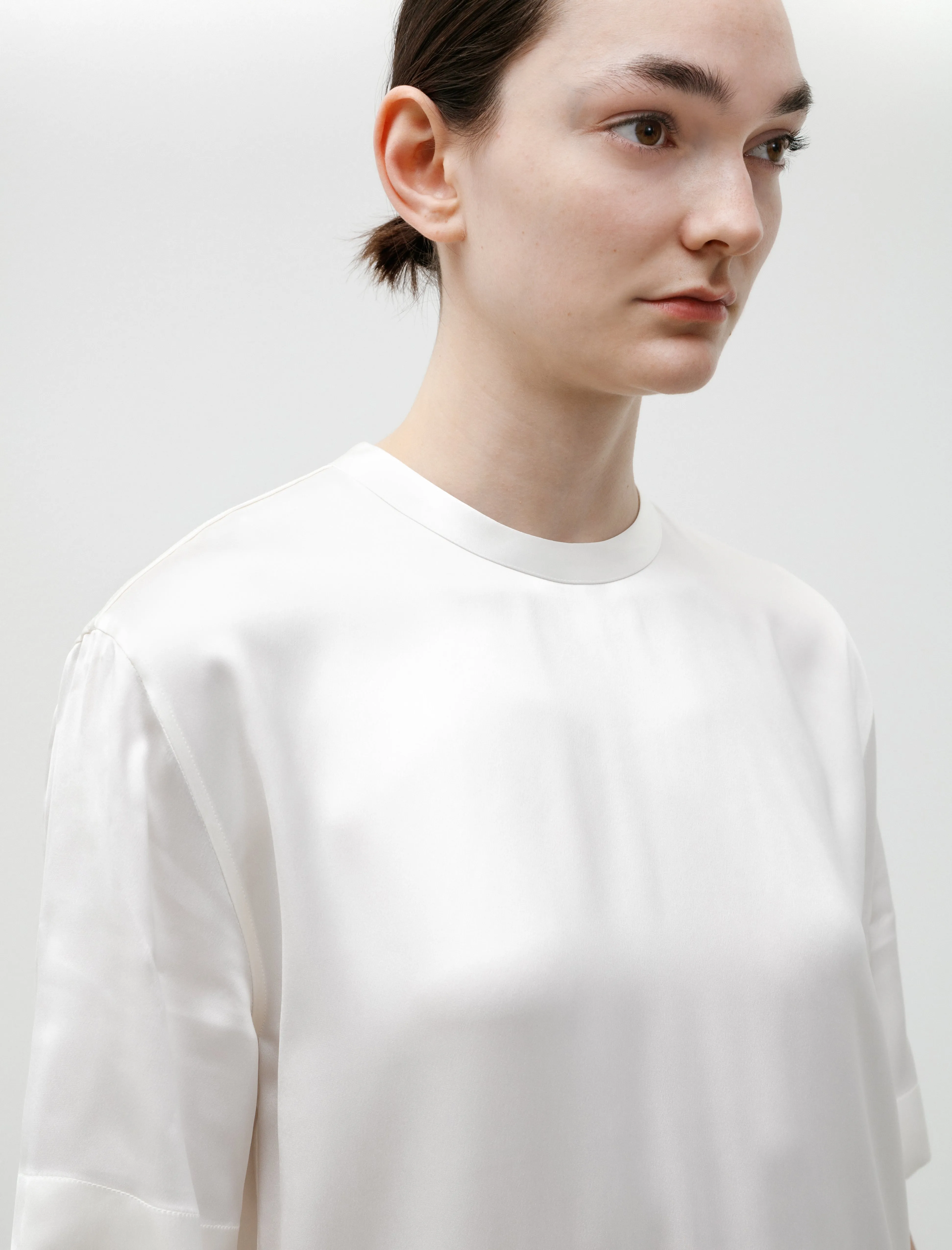 Satin Tee White sold by SHOP NEIGHBOR product image thumbnail 2