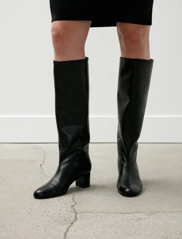 Downtown Nappa Knee High Boots Black made by SHOP NEIGHBOR