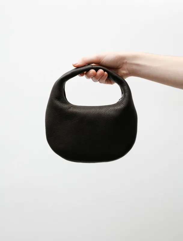 Round One Shoulder Bag Small Dark Brown made by SHOP NEIGHBOR