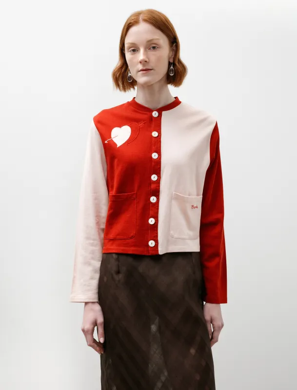 Wonderland Cardigan Red/Pink made by Bode Womens