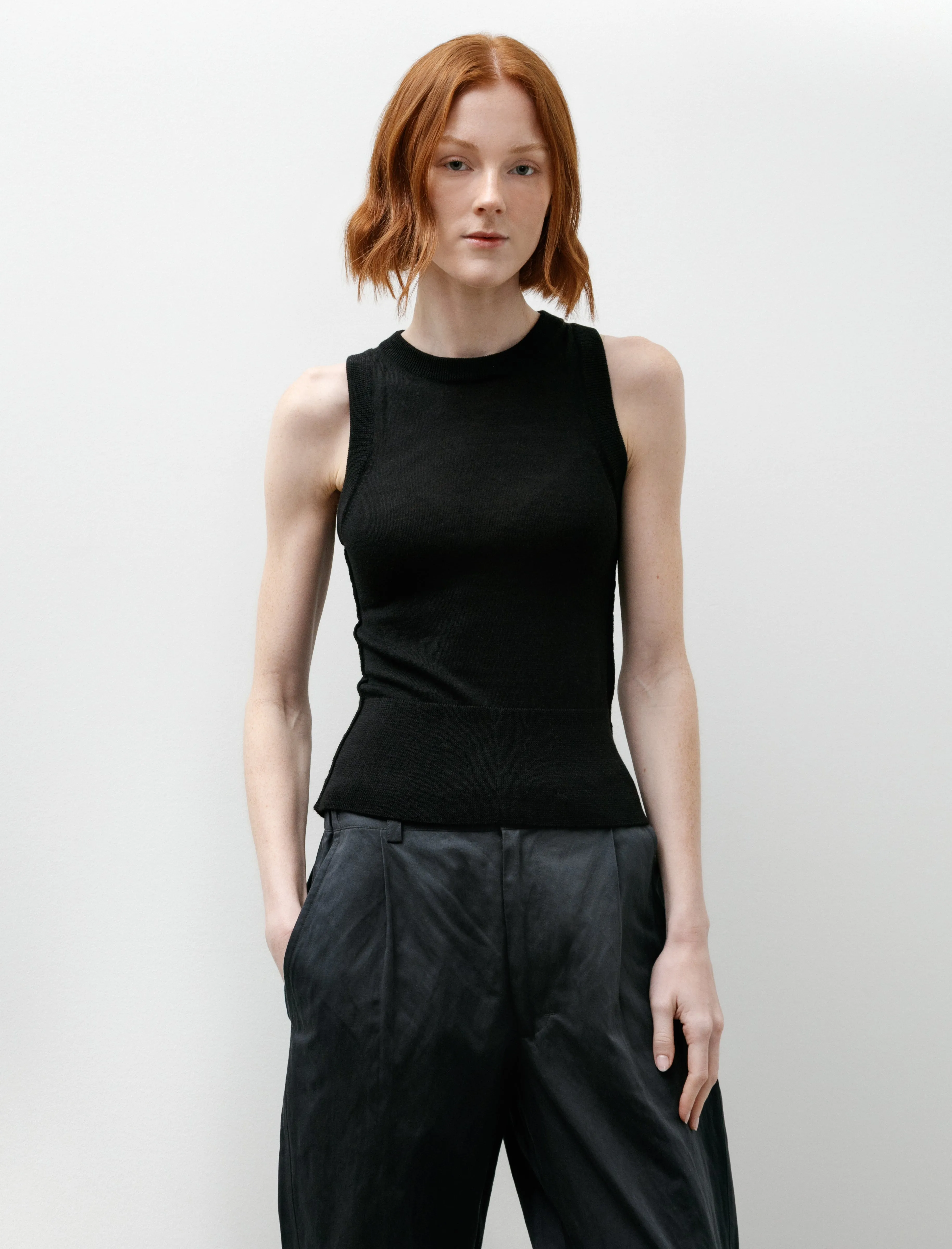 Appointment Top Black Merino Silk sold by SHOP NEIGHBOR