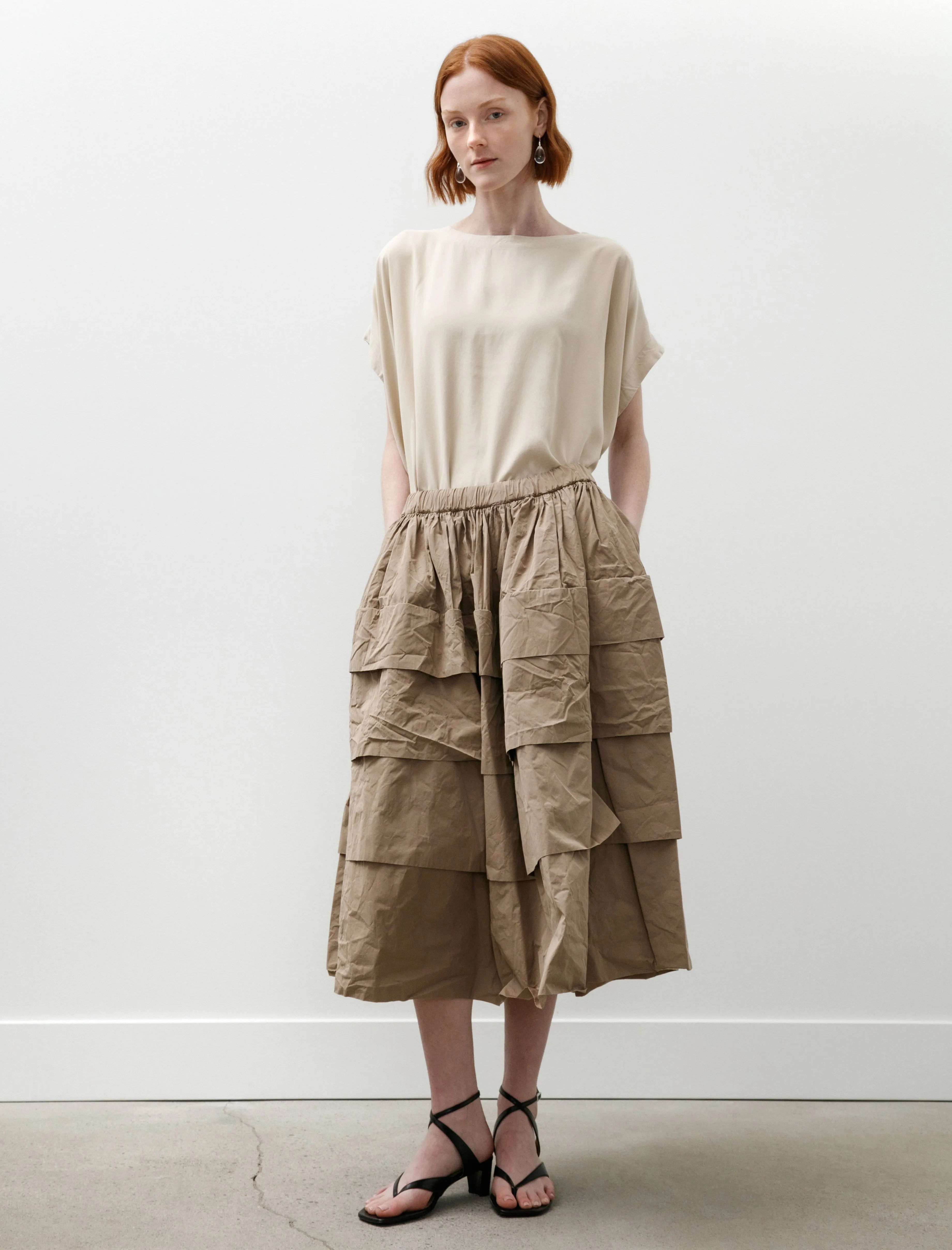 Horizon Skirt Taffcot Jute sold by SHOP NEIGHBOR