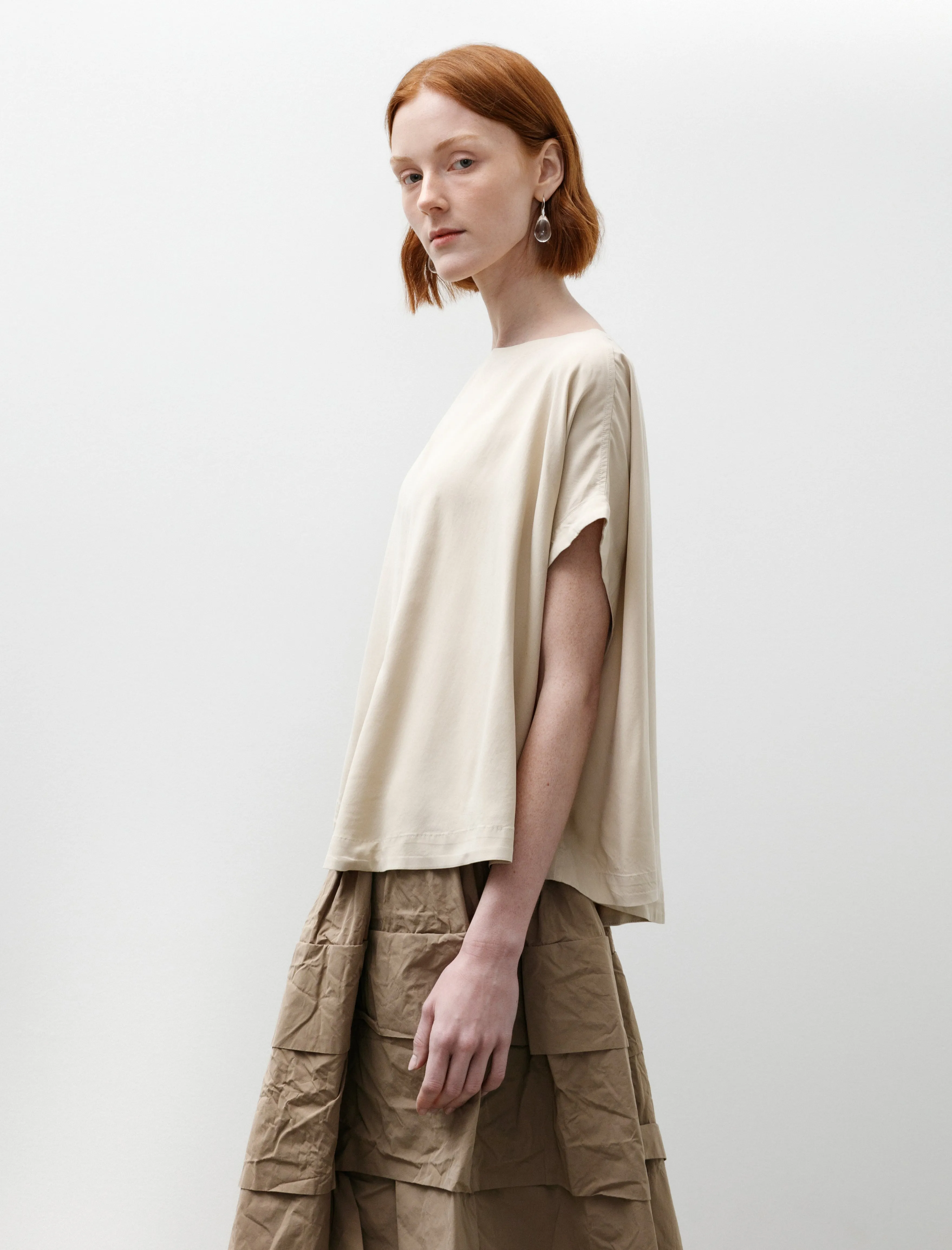 Francesca Top Spun Silk Beige sold by SHOP NEIGHBOR product image thumbnail 3