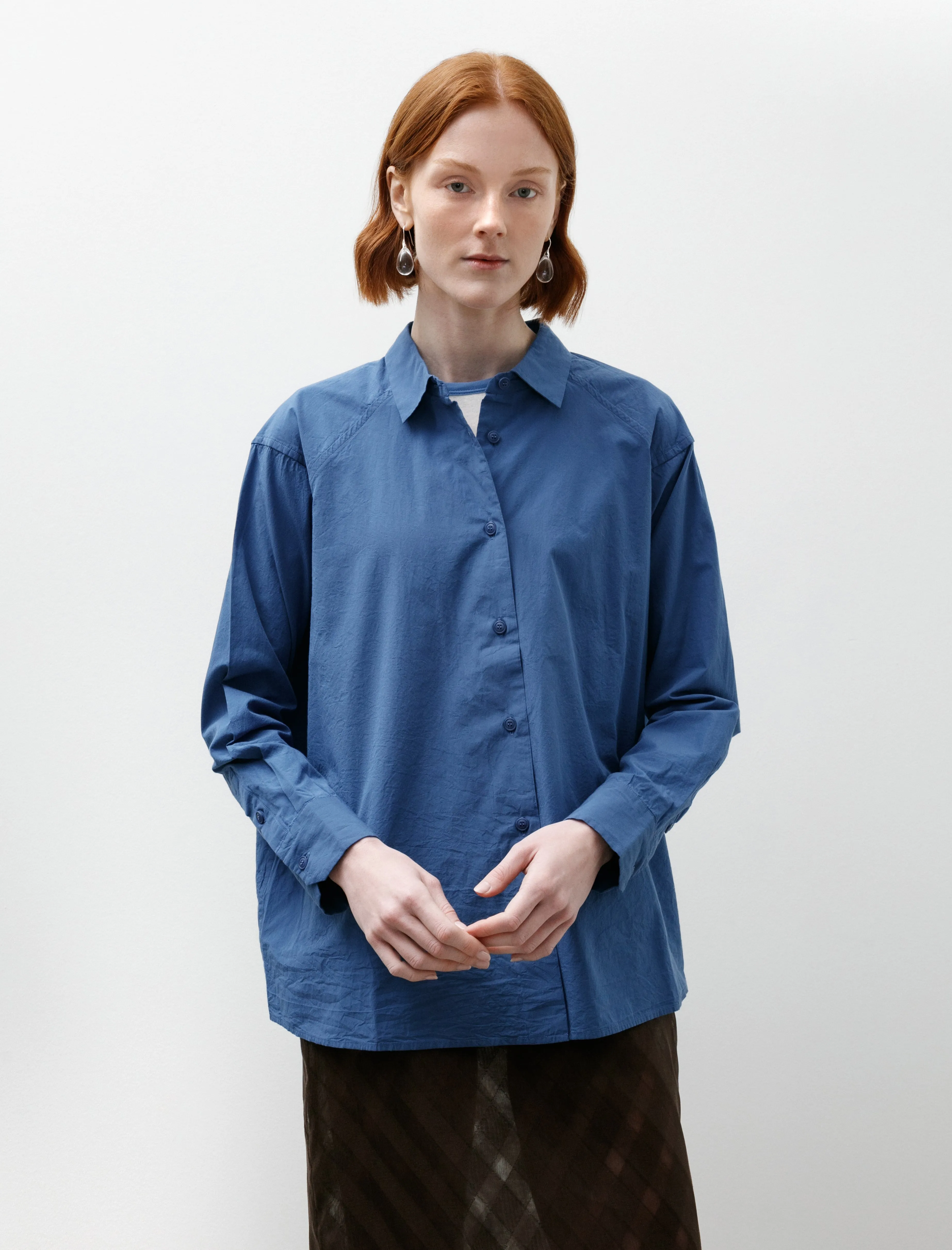 Drays Travail Chalk Poplin Blue sold by SHOP NEIGHBOR