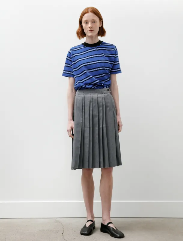 Pleats Skirt Twill Grey made by SHOP NEIGHBOR