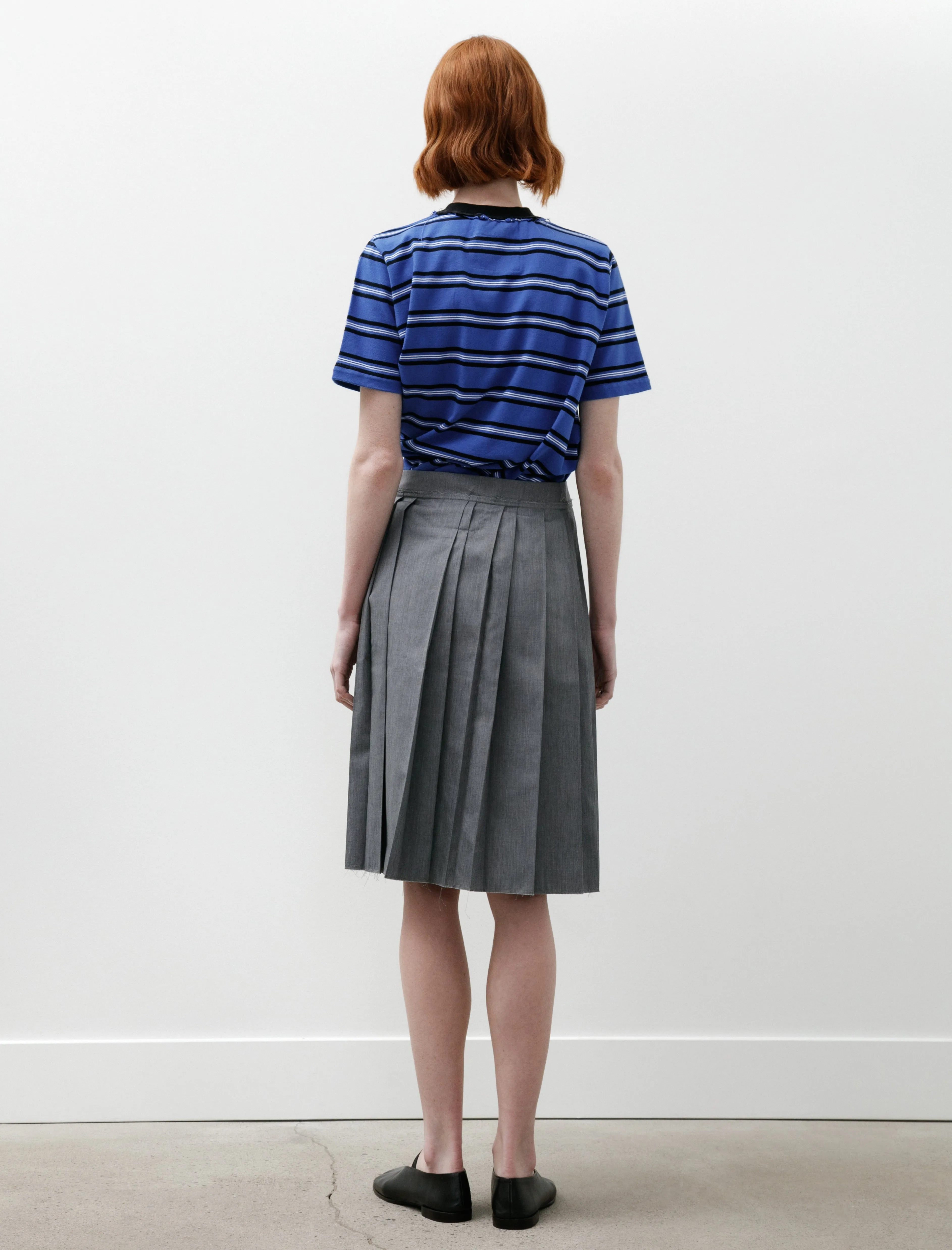 Pleats Skirt Twill Grey sold by SHOP NEIGHBOR product image thumbnail 5
