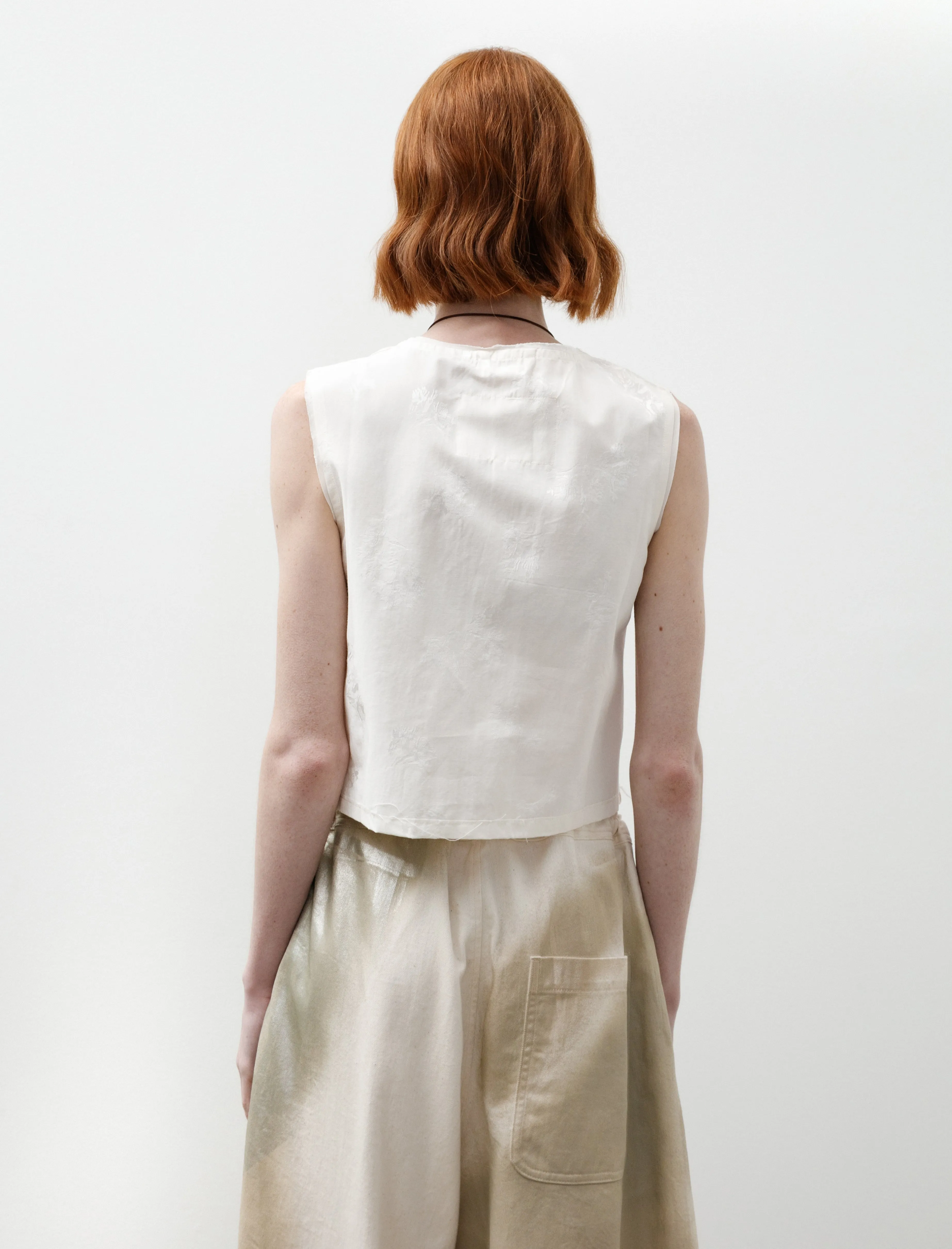 Square Top Flower Jacquard Off White sold by SHOP NEIGHBOR product image thumbnail 4