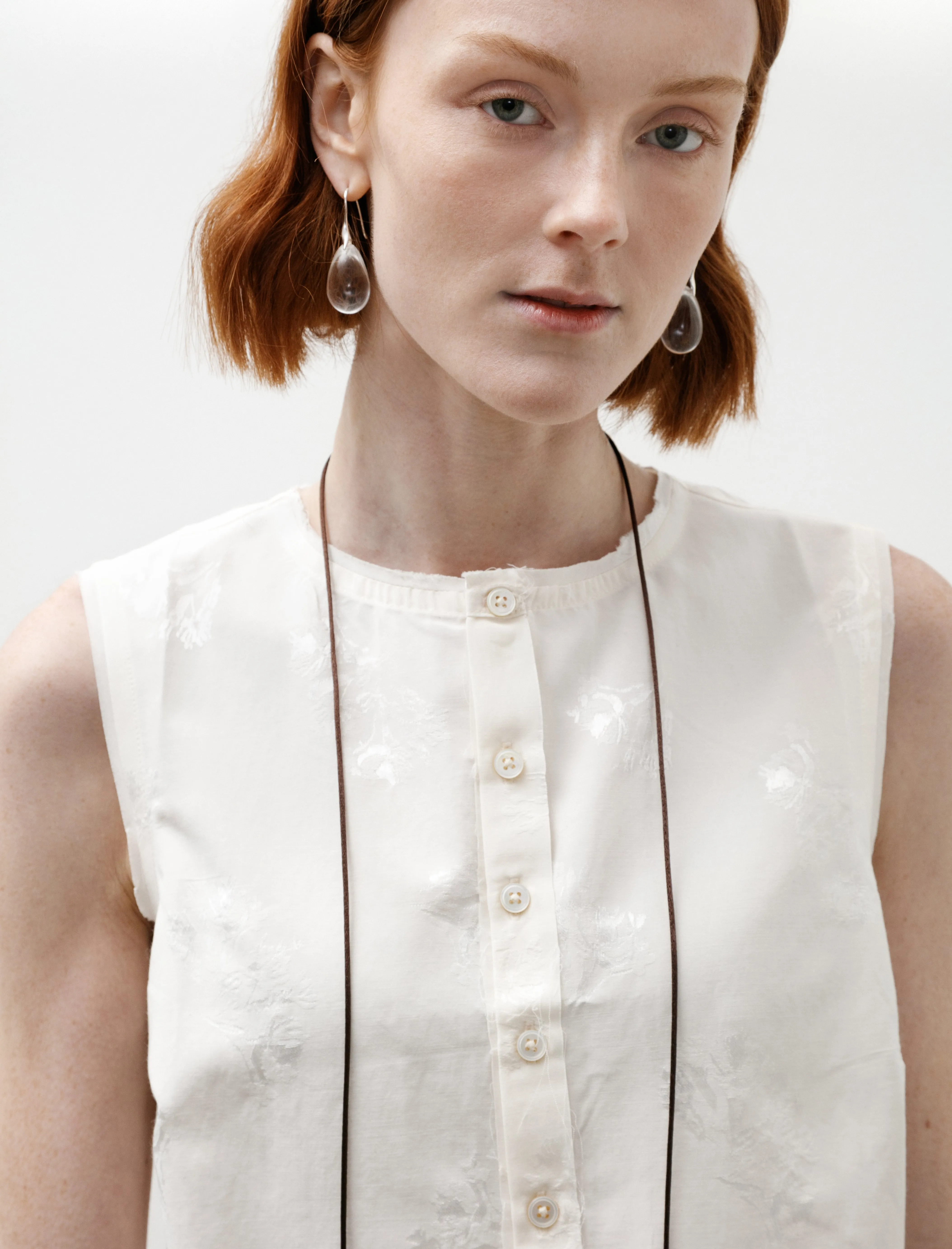 Square Top Flower Jacquard Off White sold by SHOP NEIGHBOR product image thumbnail 2