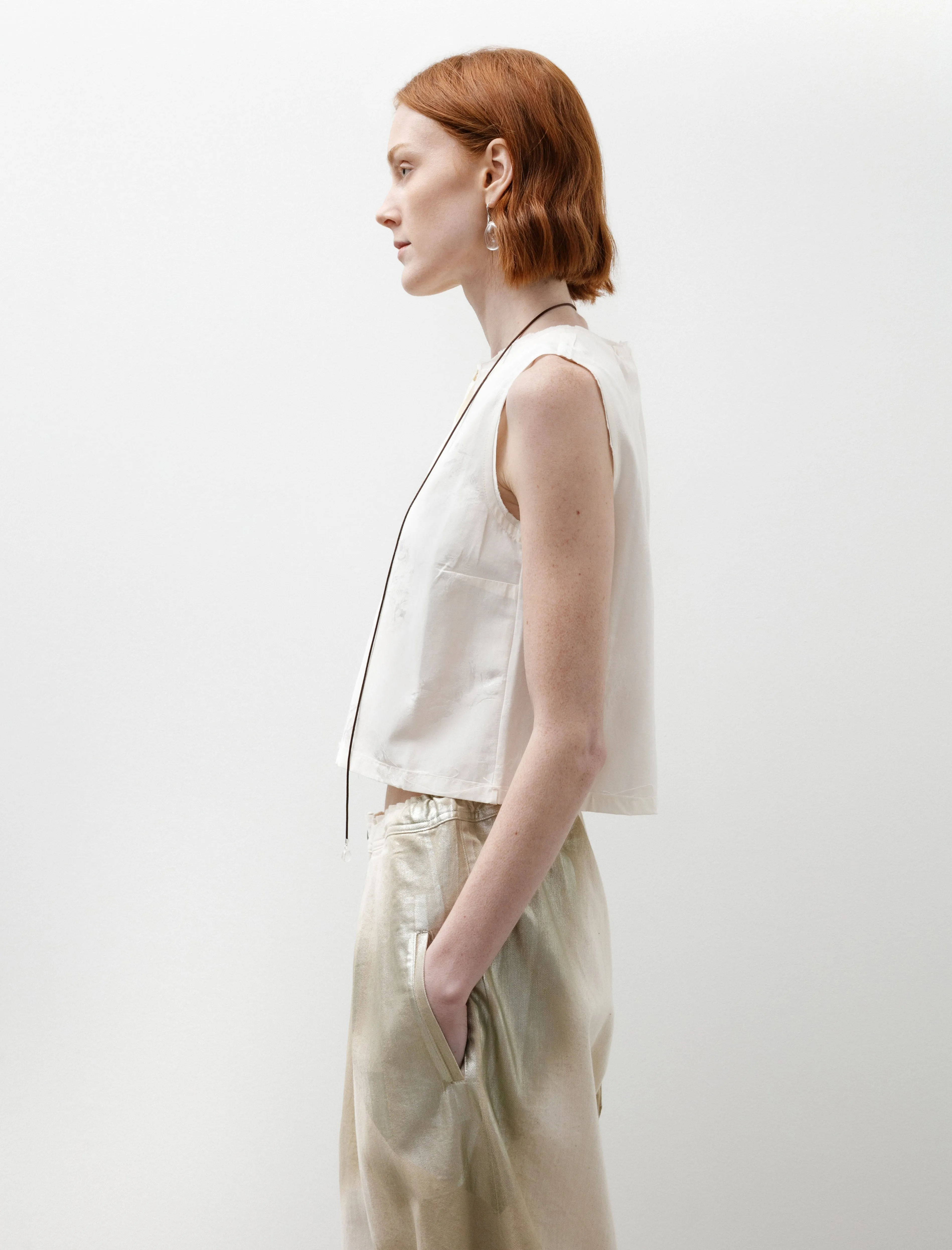 Square Top Flower Jacquard Off White sold by SHOP NEIGHBOR product image thumbnail 3